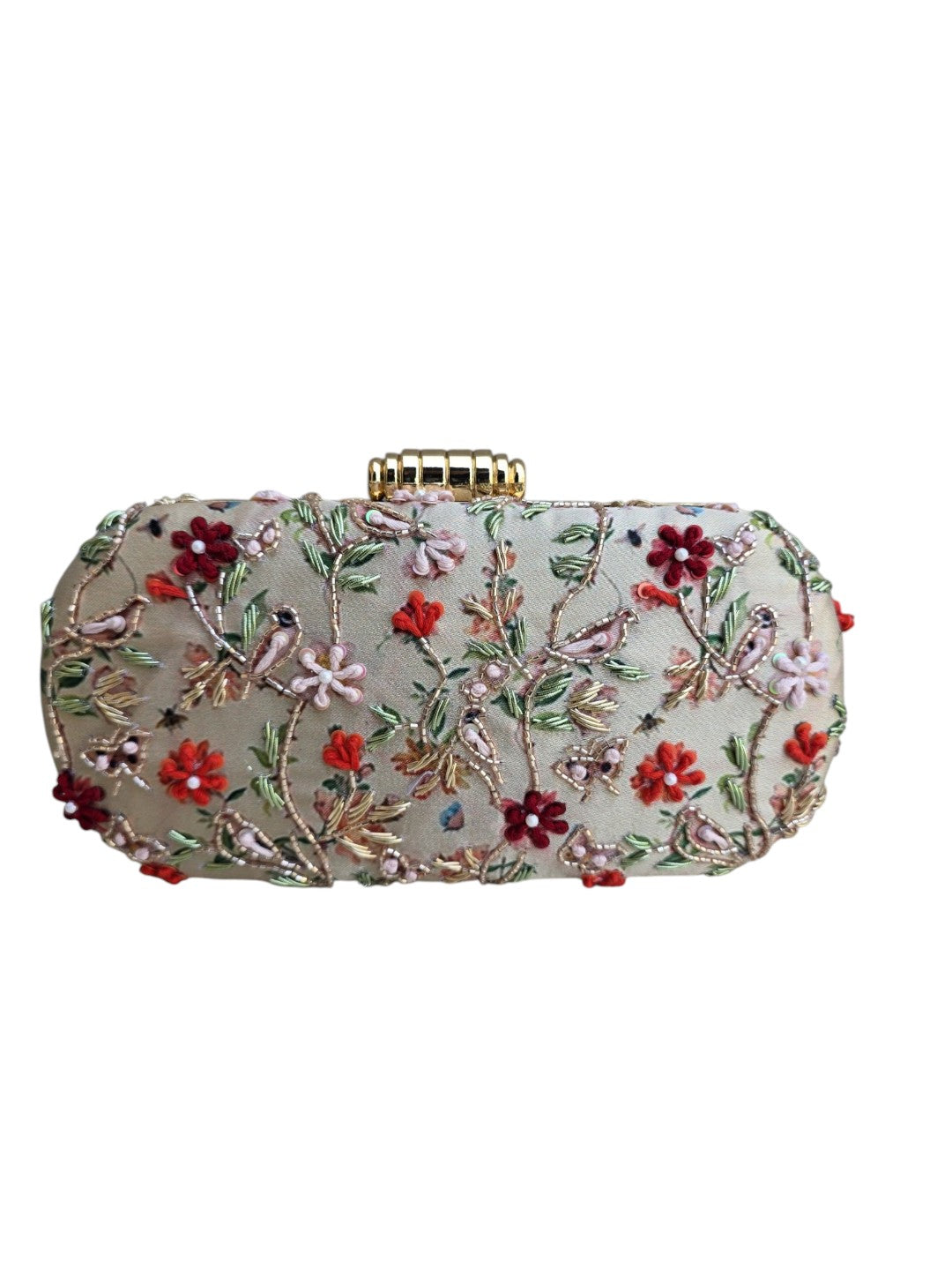 VRPS Printed Embroidered Clutch | Handcrafted Ethnic Bag | SWIS-4473 | Additional Angle