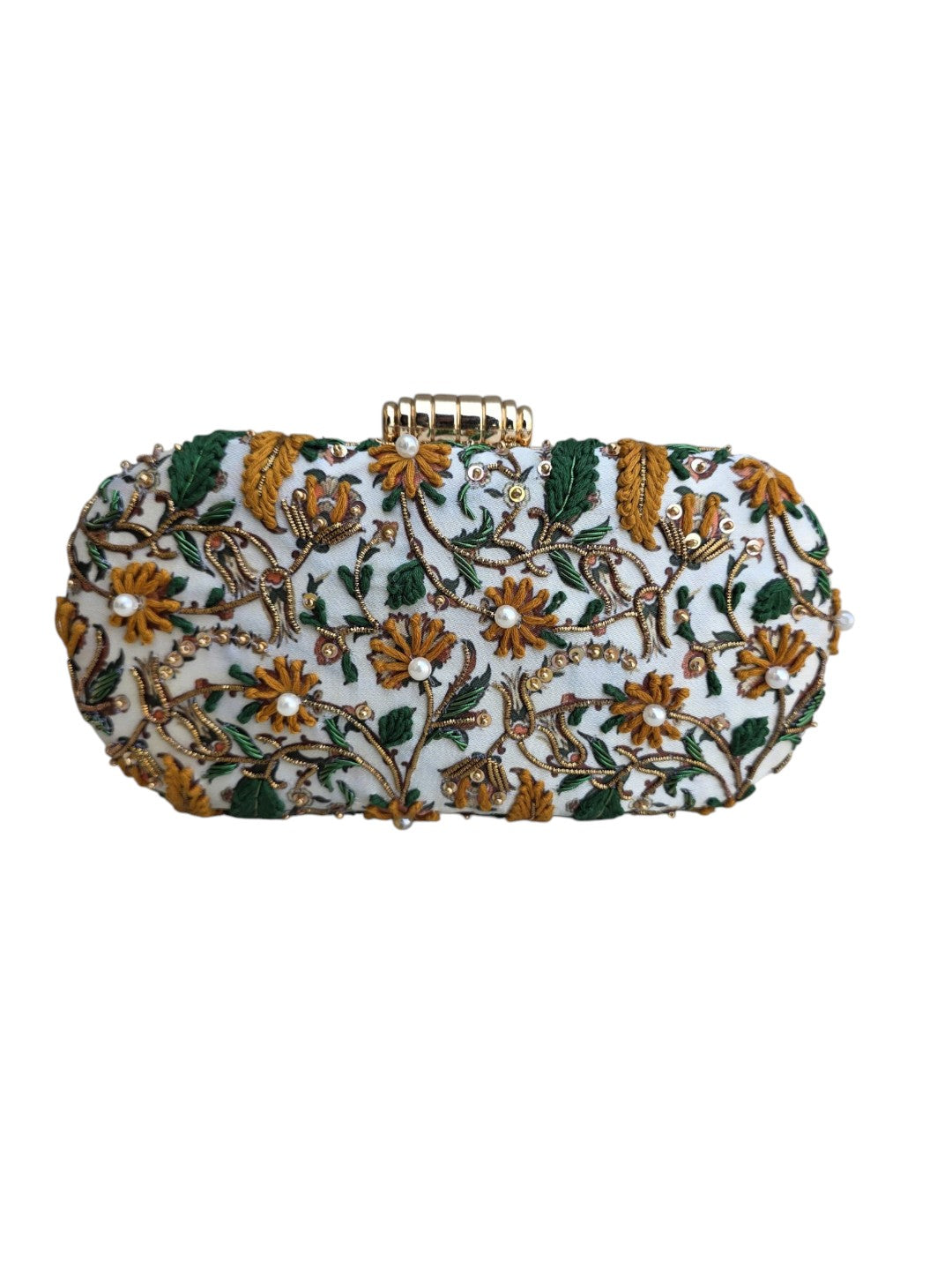 VRPS Printed Embroidered Clutch | Handcrafted Ethnic Bag | SWIS-4471 | Additional Angle