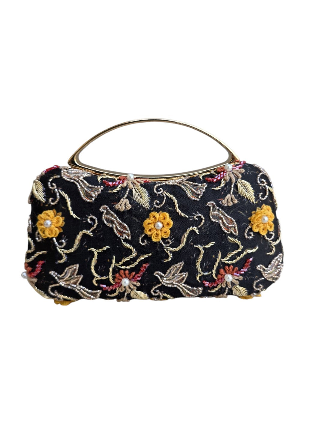 VRPS Printed Embroidered Clutch | Handcrafted Ethnic Bag | SWIS-4468 | Additional Angle