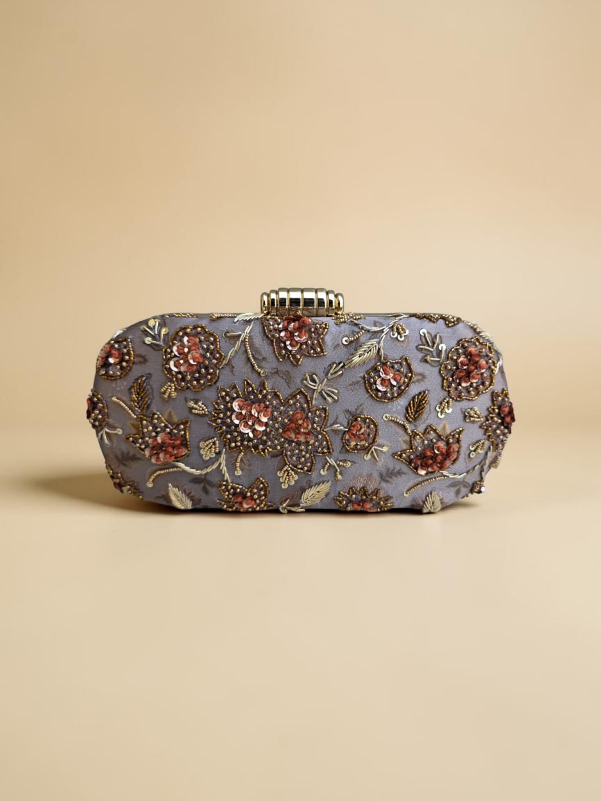 VRPS Printed Embroidered Clutch | Handcrafted Ethnic Bag | SWIS-4465 | Additional Angle