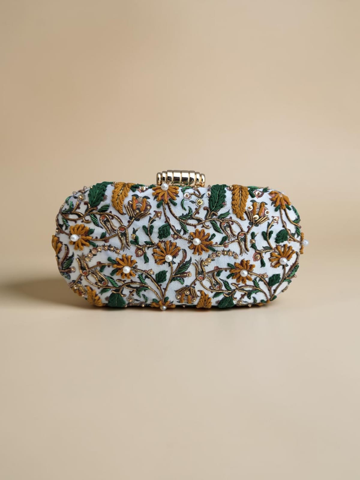 VRPS Printed Embroidered Clutch | Handcrafted Ethnic Bag | SWIS-4471 | Additional Angle