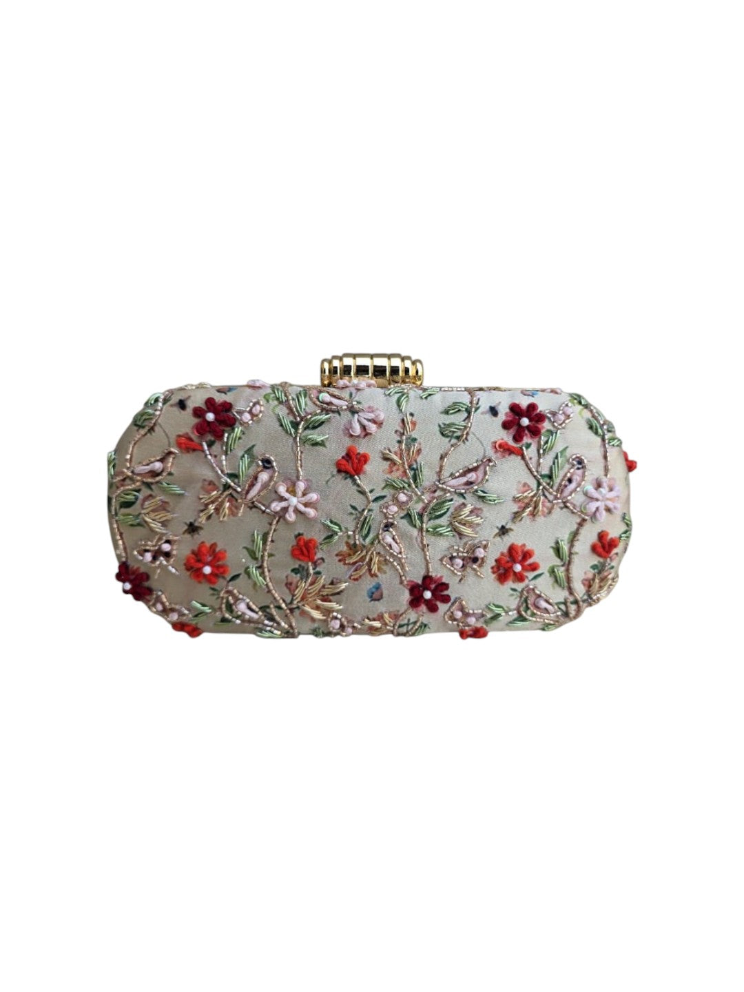 VRPS Printed Embroidered Clutch | Handcrafted Ethnic Bag | SWIS-4473 | Additional Angle