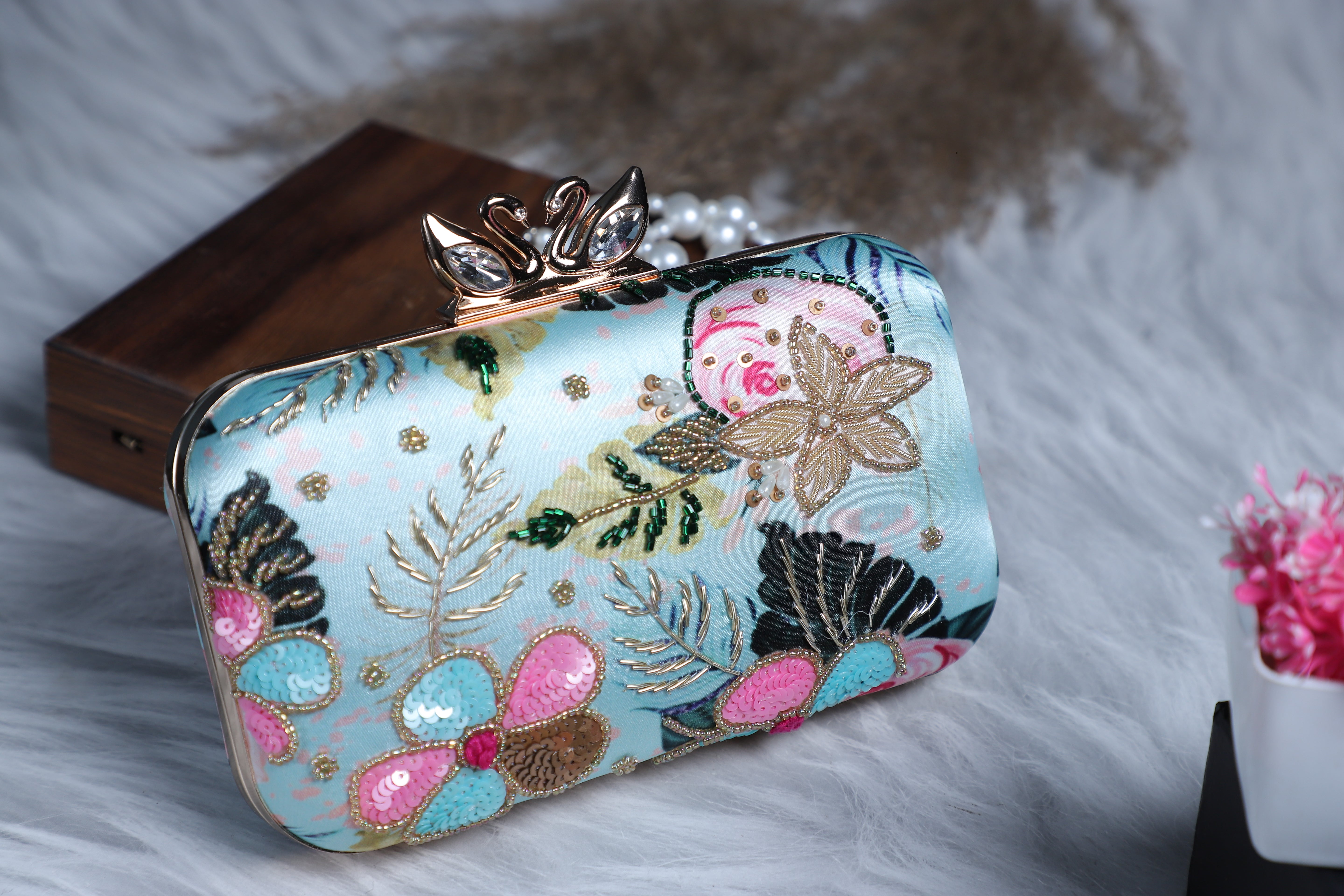VRPS Classic Clutch | Handcrafted Ethnic Bag | SWIS-2395 | Additional Angle
