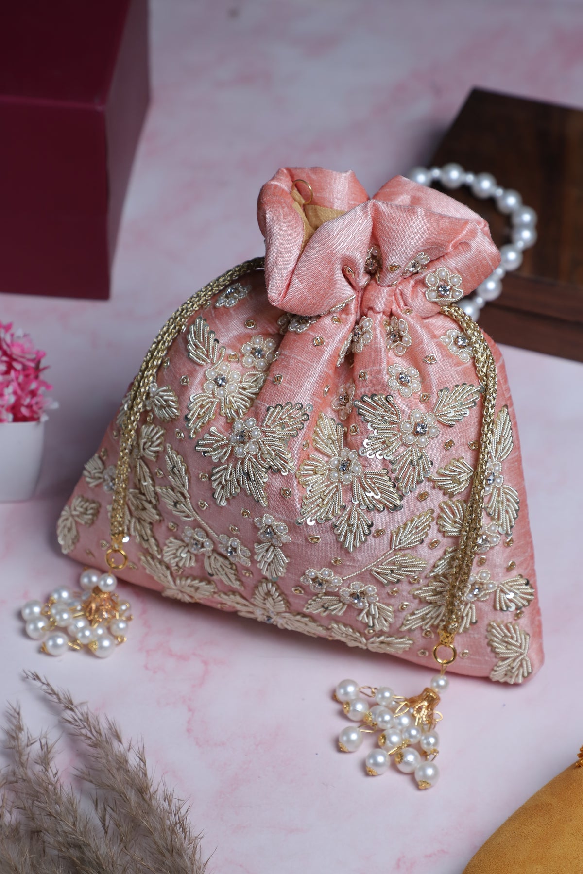 VRPS Embroidered Clutch | Handcrafted Ethnic Bag | SWIS-3235 | Additional Angle