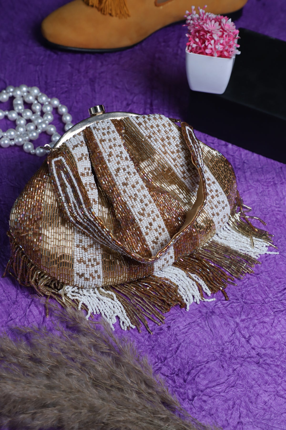 VRPS Embroidered Clutch | Handcrafted Ethnic Bag | SWIS-3281 | Additional Angle