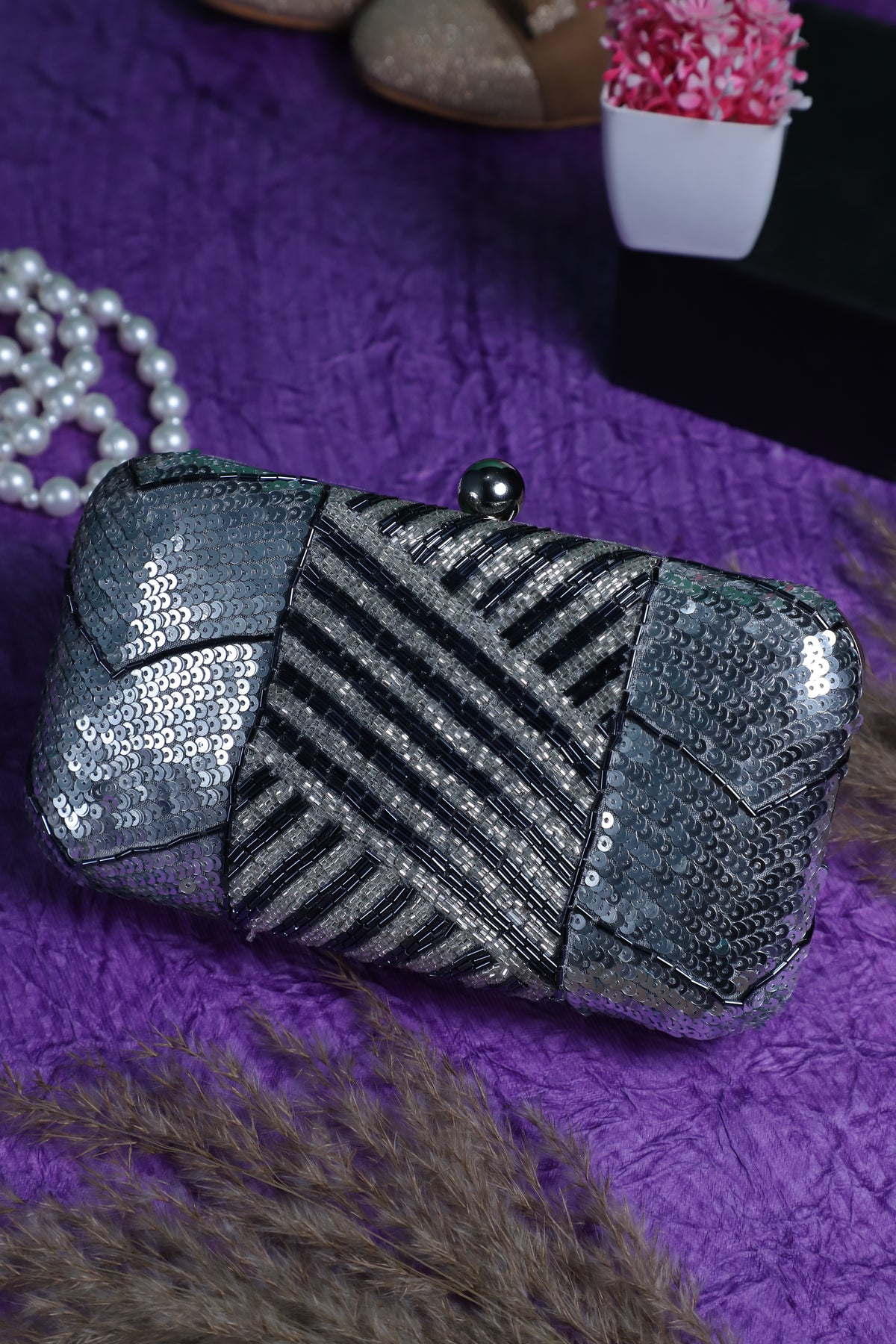 VRPS Lotus Potli | Handcrafted Ethnic Bag | SWIS-3296 | Additional Angle
