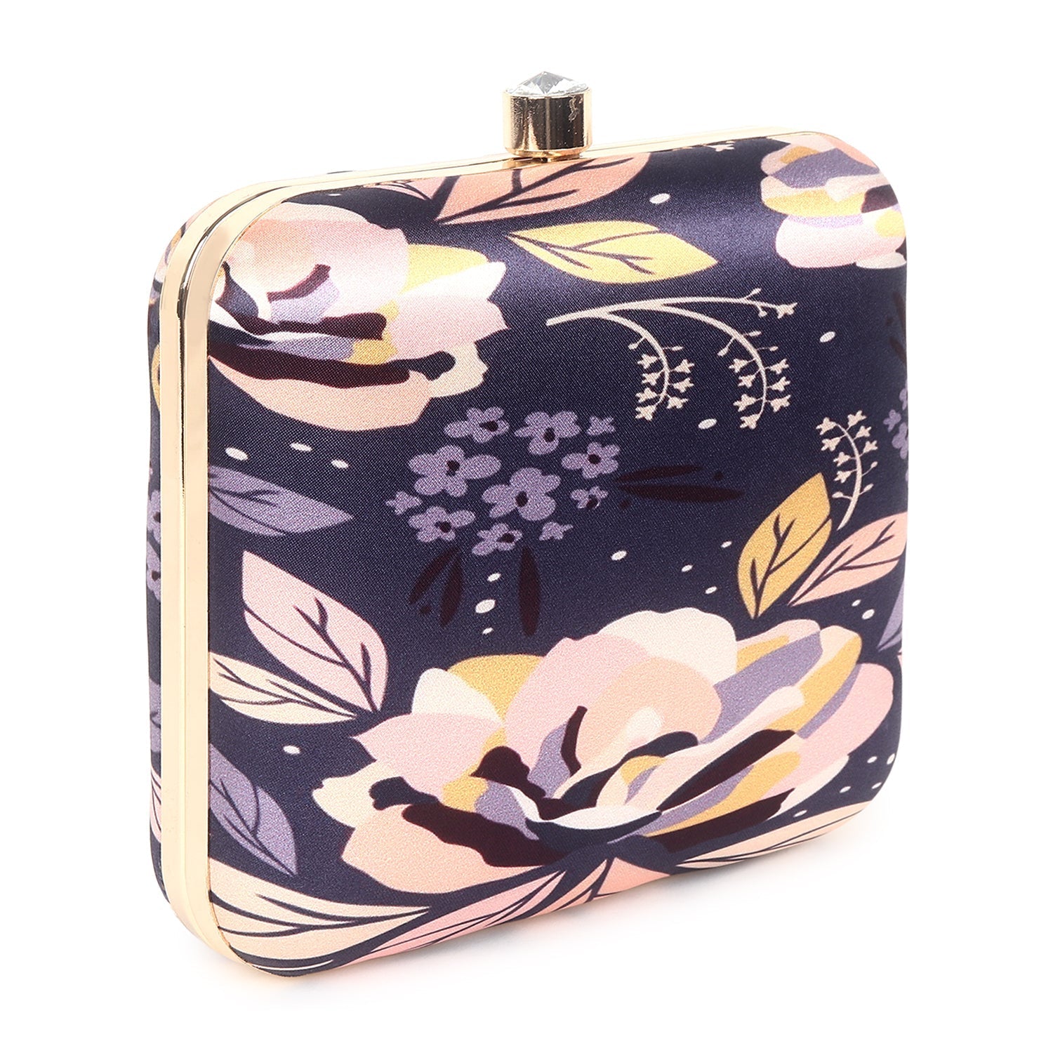 Printed clutch bag square shape