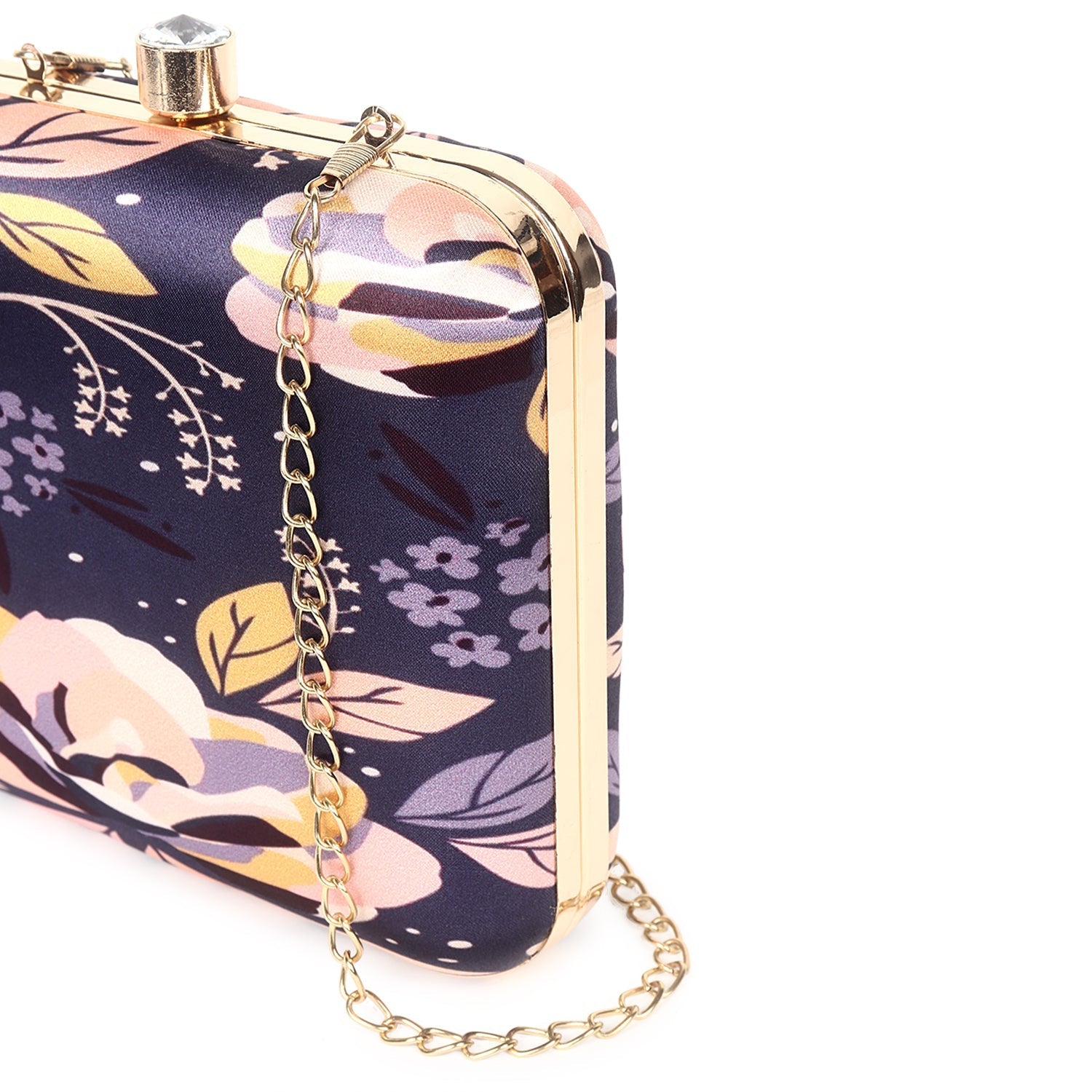 Printed clutch bag square shape