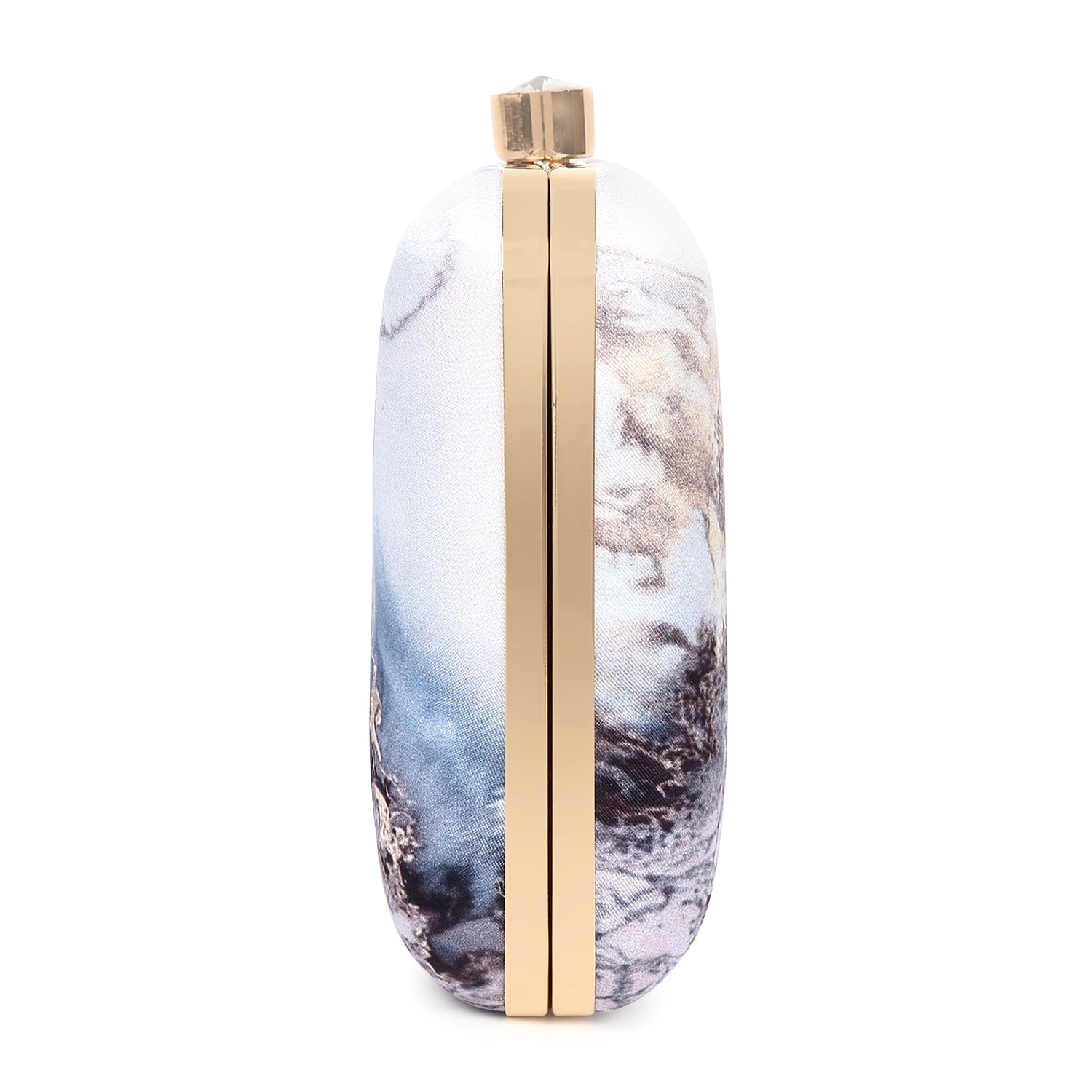 Abstract printed clutch bag
