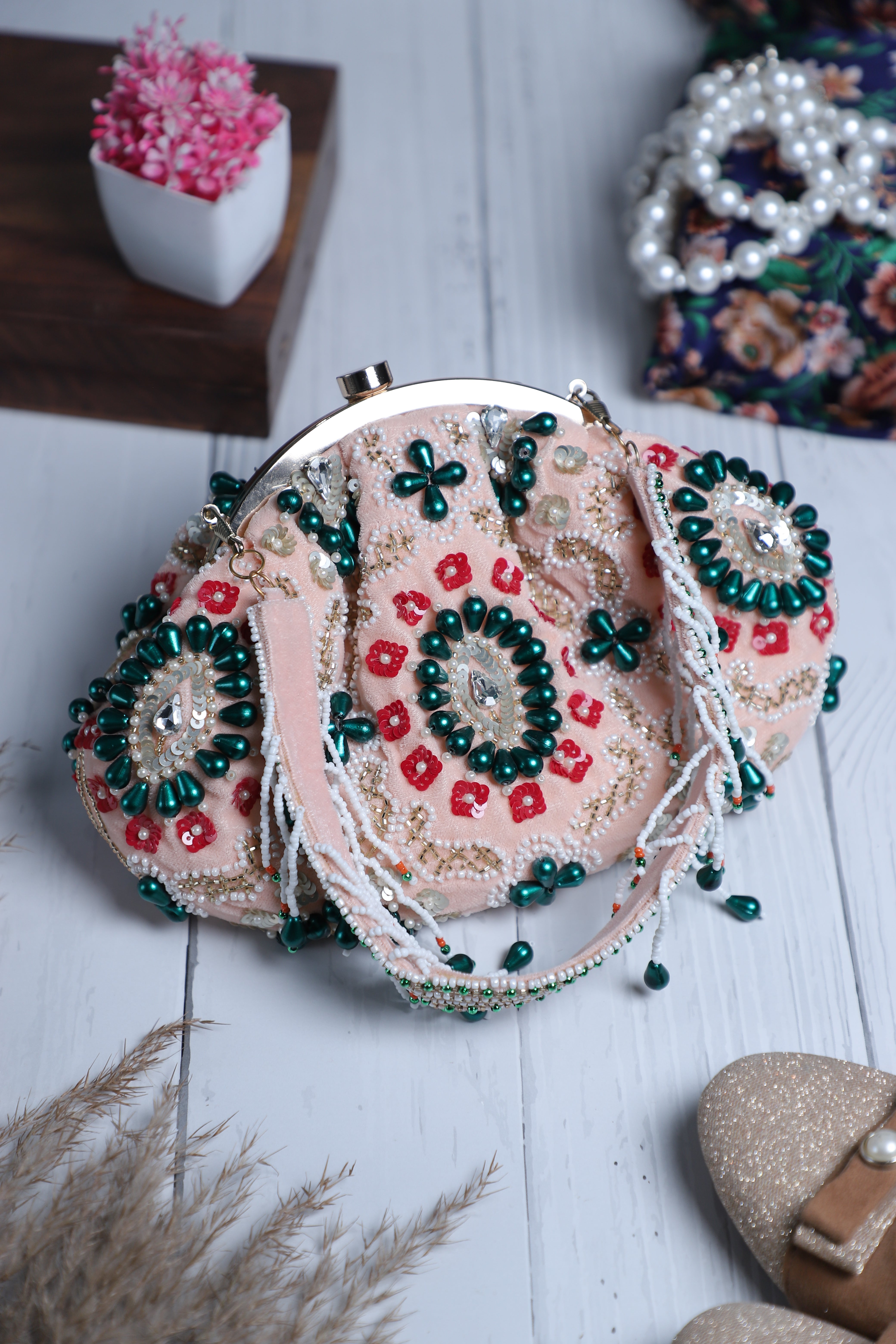 VRPS Potli Bag | Handcrafted Ethnic Bag | SWIS-3363 | Additional Angle