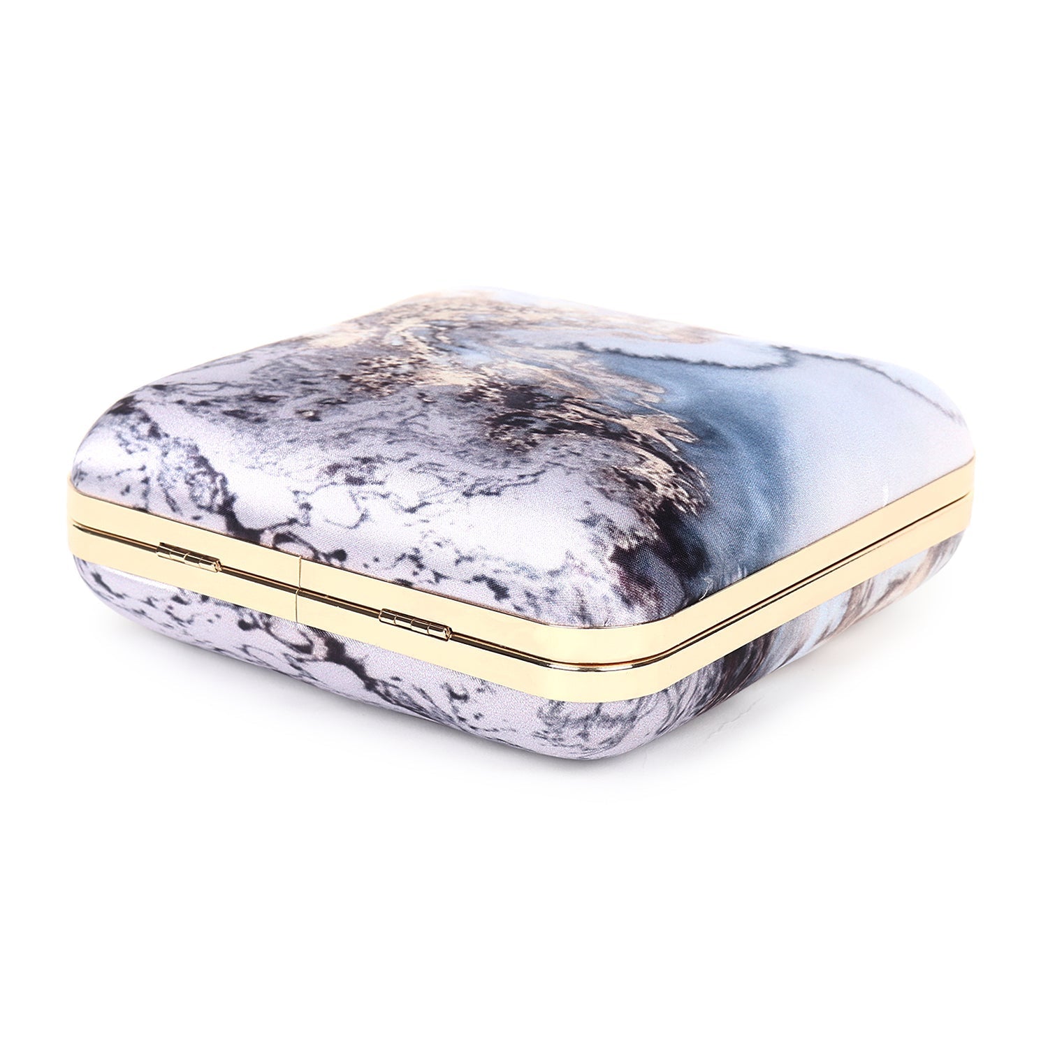 Abstract printed clutch bag