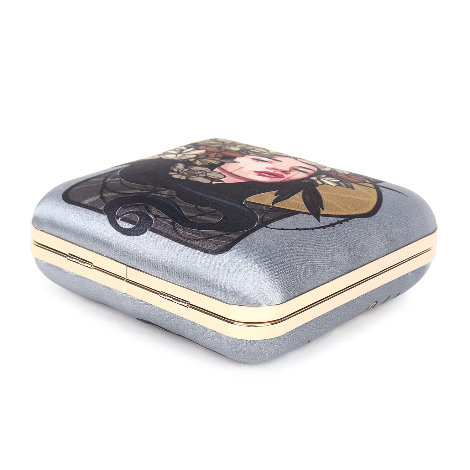 Printed lady clutch bag