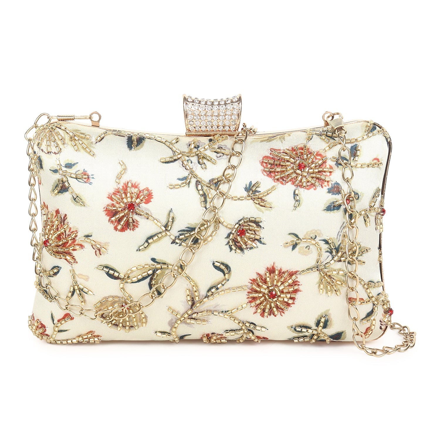 Printed Embroidered Clutch SWIS-396 | VRPS Handicrafts | Handcrafted Ethnic Clutch India