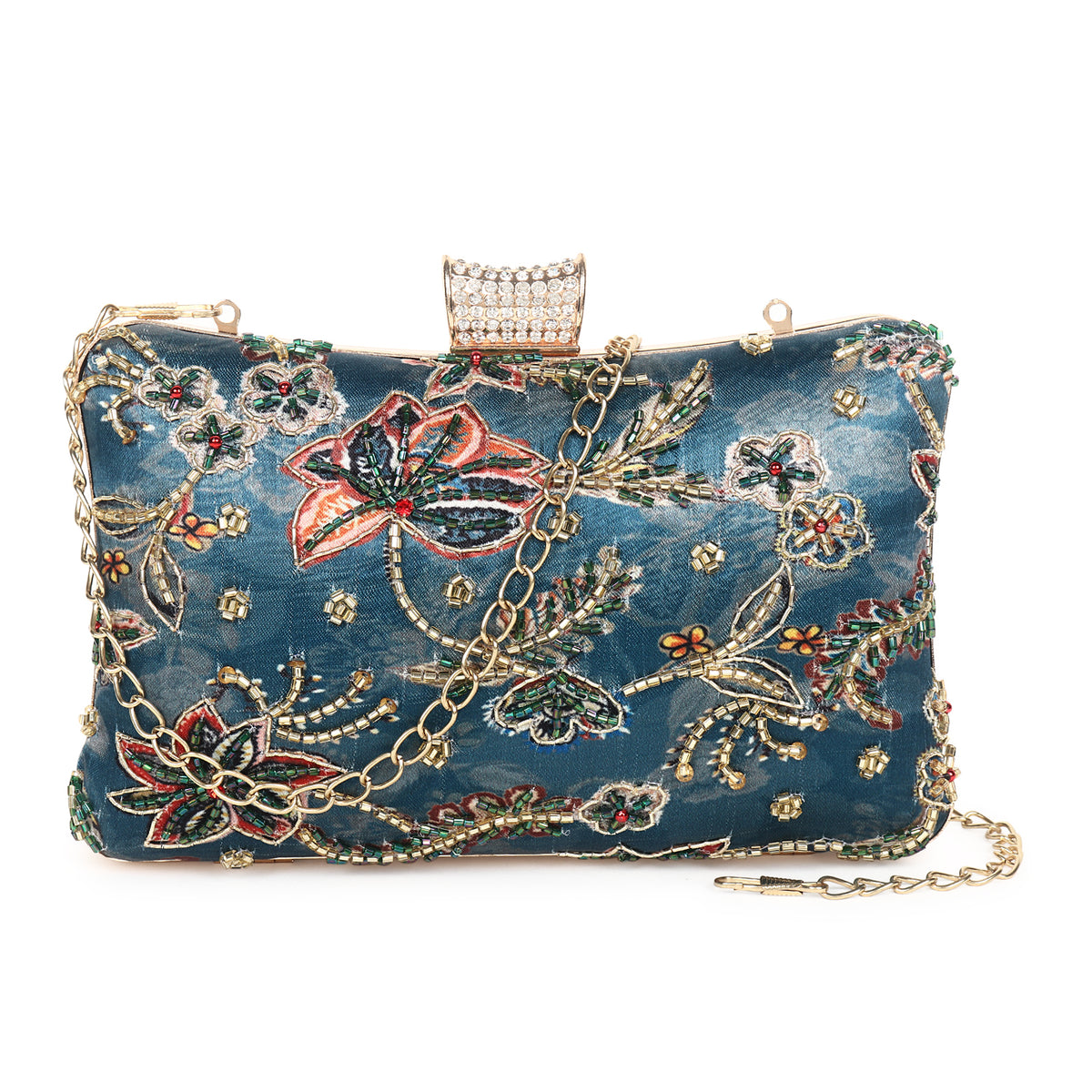 VRPS Embroidered Clutch | Handcrafted Ethnic Bag | SWIS-3482 | Additional Angle