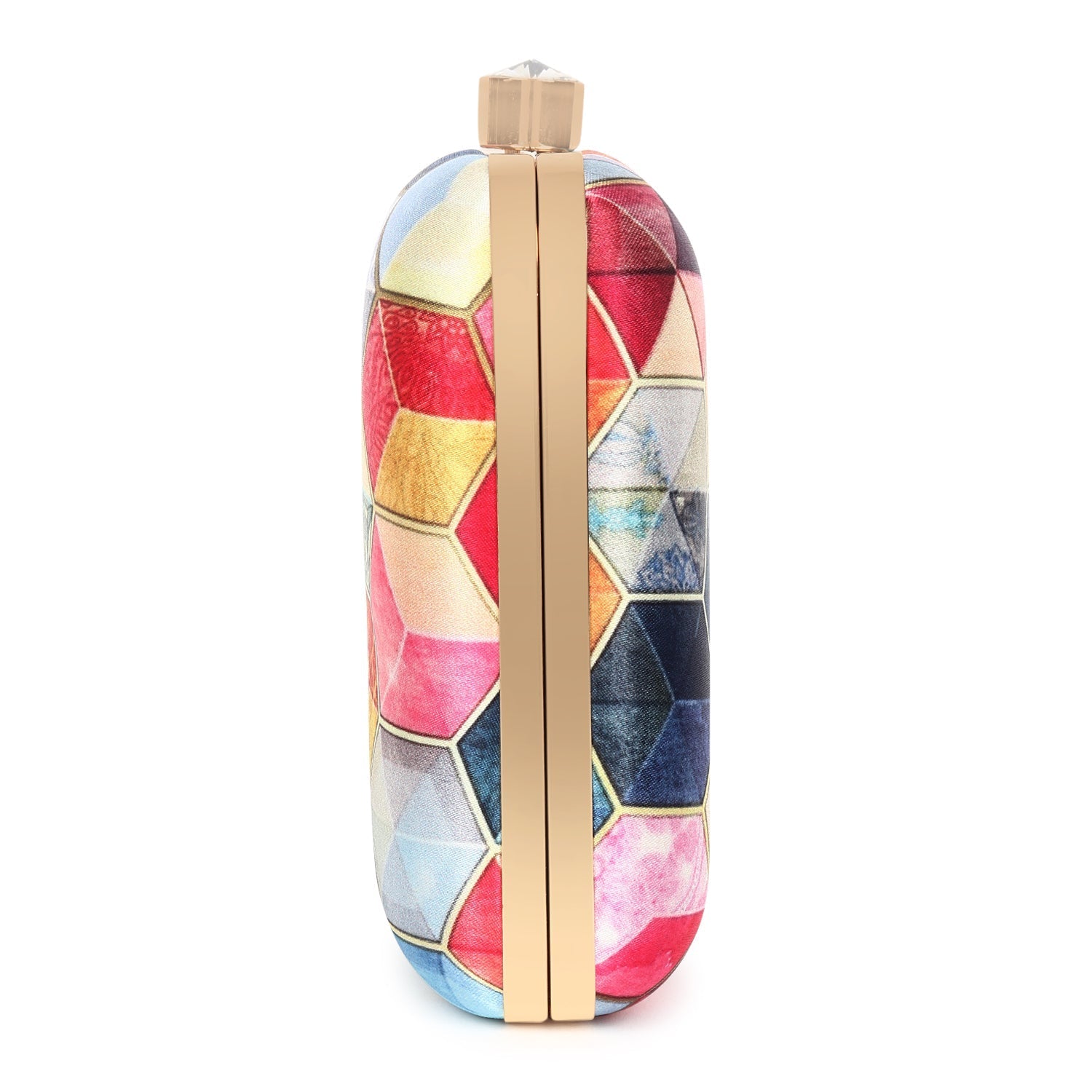 Printed clutch bag