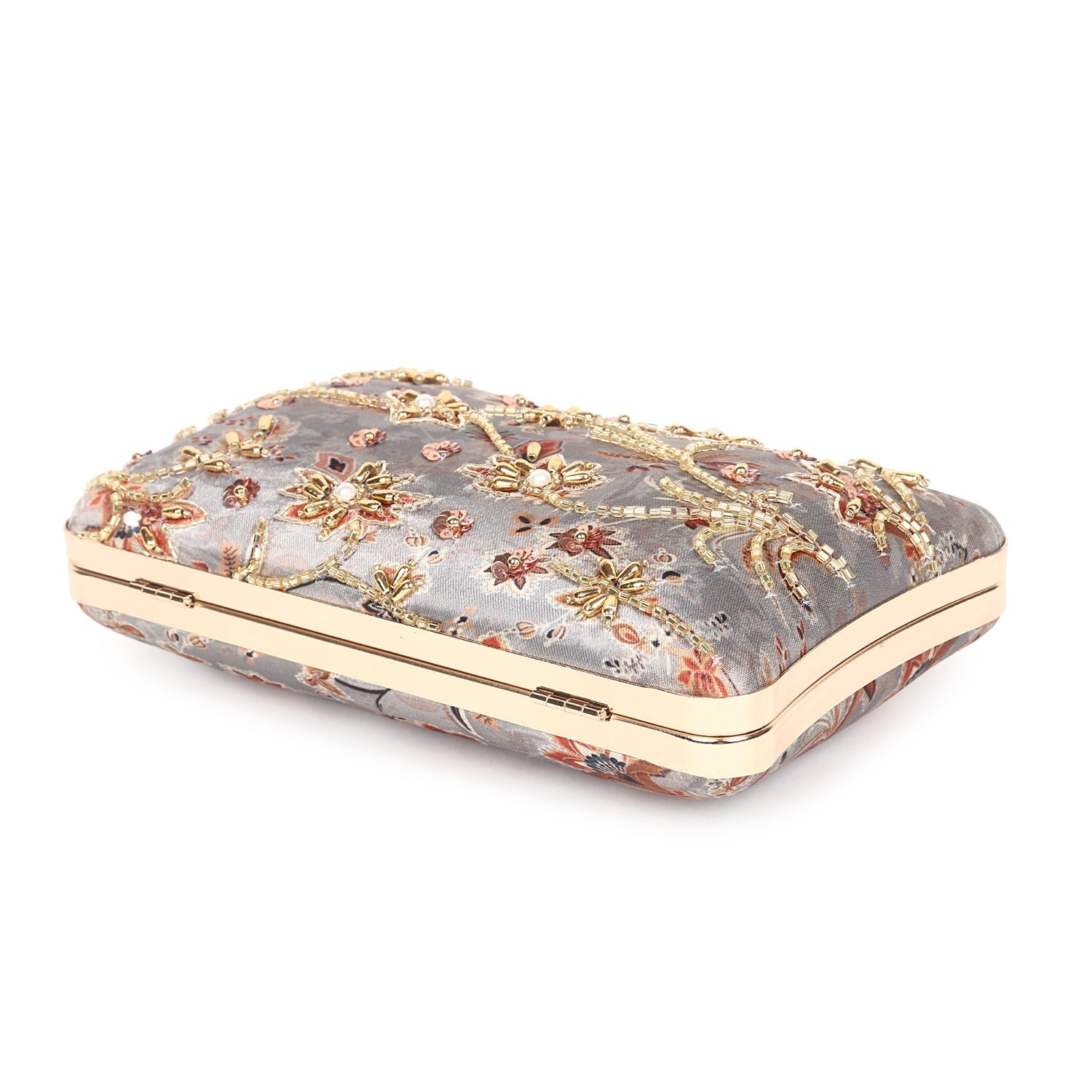 VRPS Printed Embroidered Clutch | Handcrafted Ethnic Bag | SWIS-404