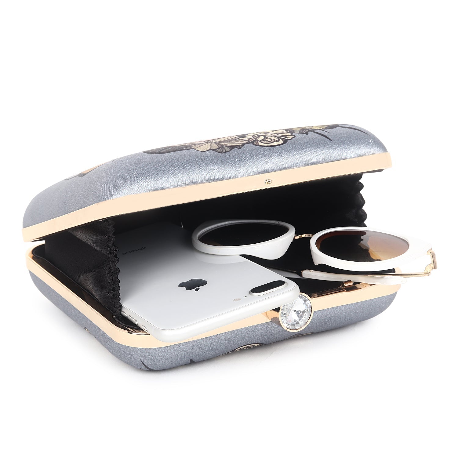 Printed lady clutch bag