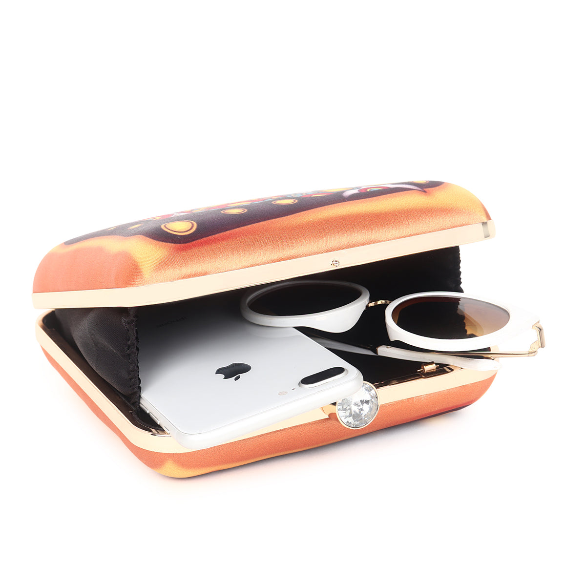 VRPS Printed Embroidered Clutch | Handcrafted Ethnic Bag | SWIS-3669 | Additional Angle
