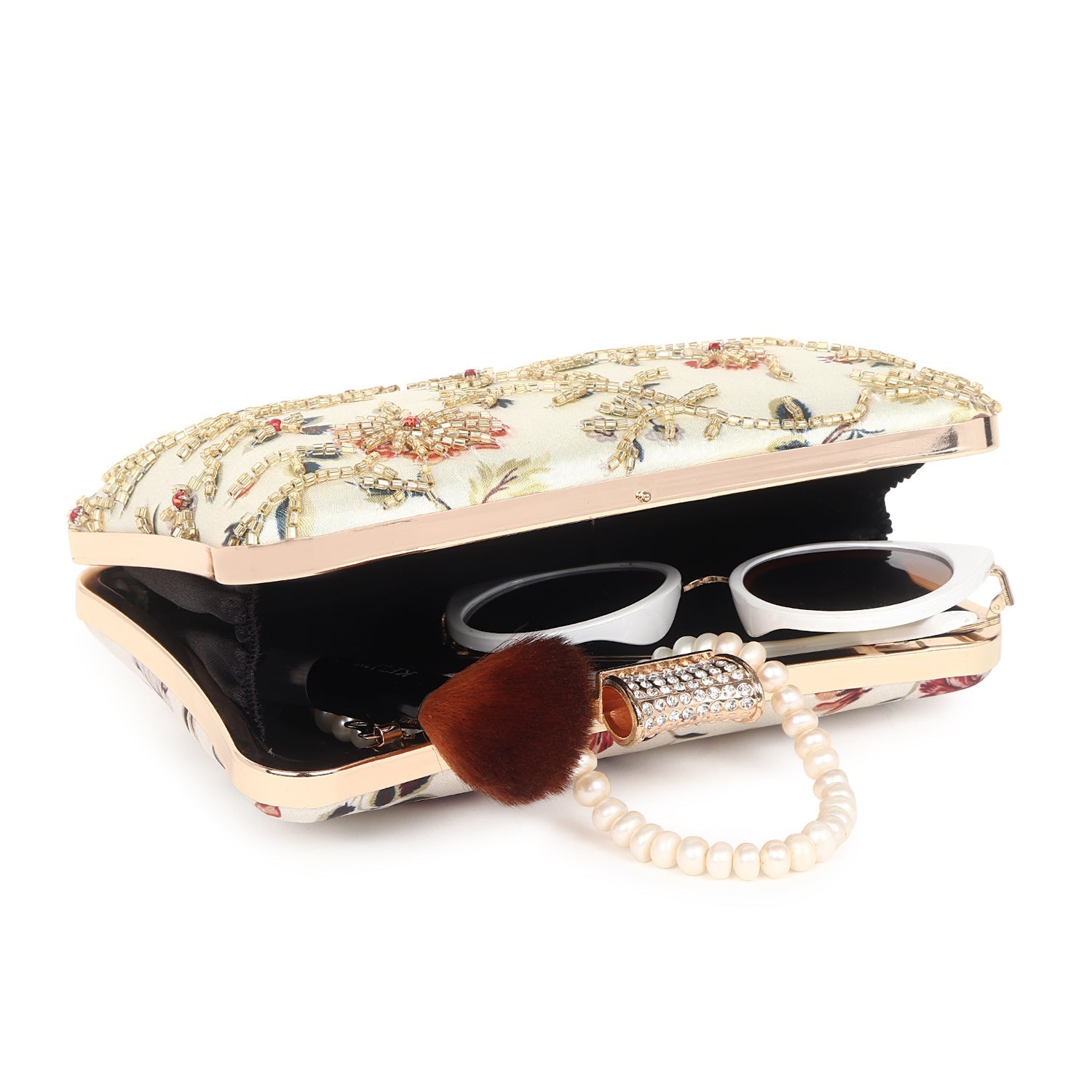 VRPS Printed Embroidered Clutche | Handcrafted Ethnic Bag | SWIS-396