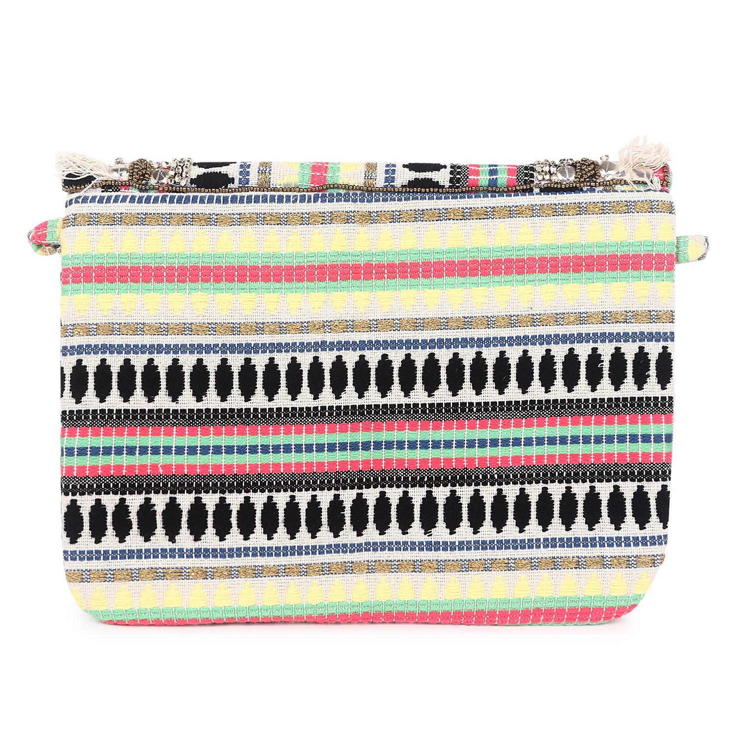 VRPS Printed Embroidered Clutch | Handcrafted Ethnic Bag | SWIS-3800 | Additional Angle