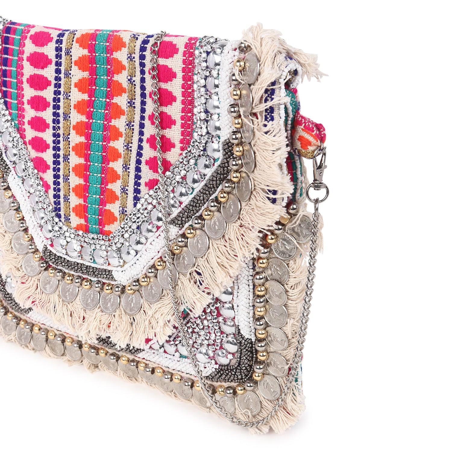 VRPS Flap Bag | Handcrafted Ethnic Bag | SWIS-3842 | Additional Angle