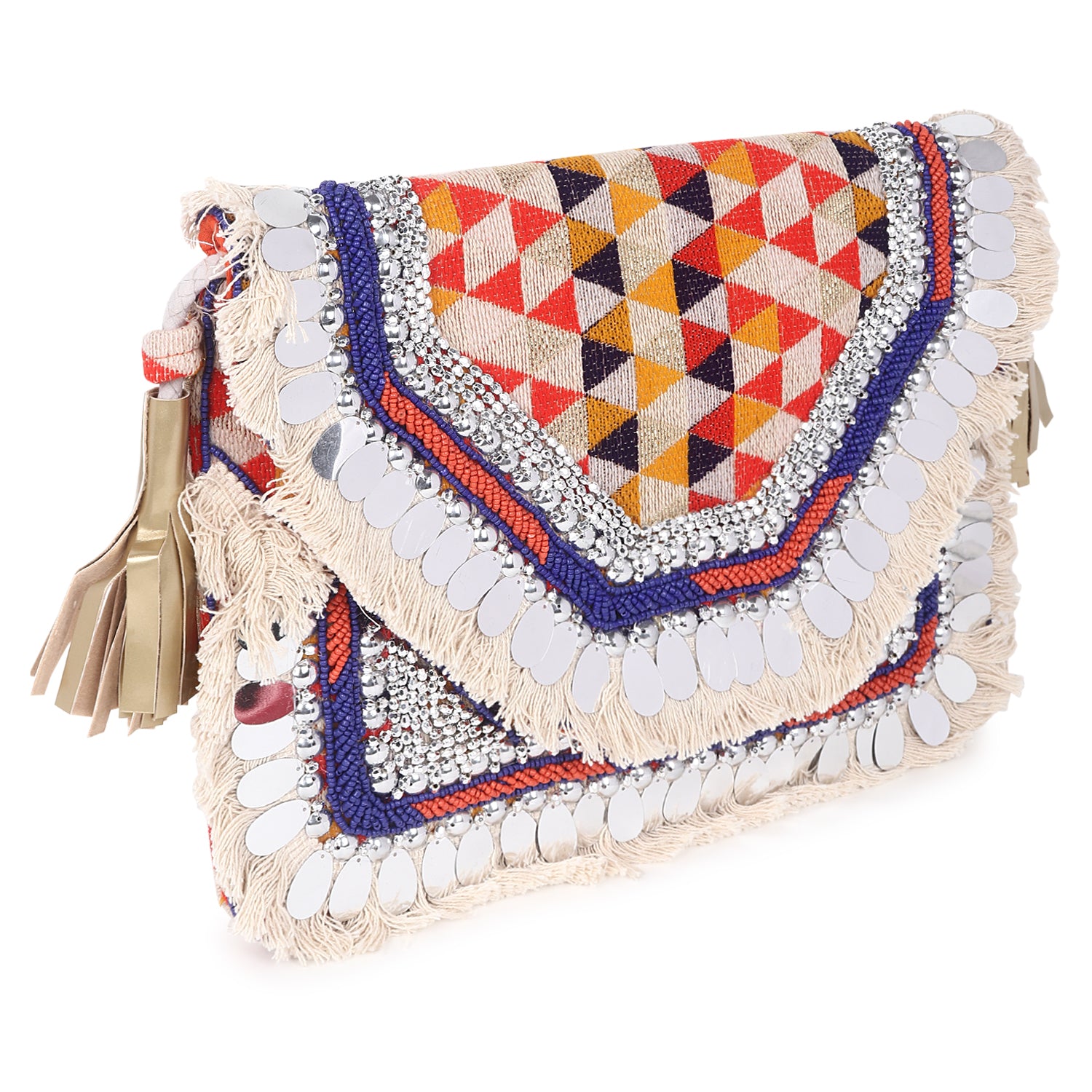 VRPS Classic Clutch | Handcrafted Ethnic Bag | SWIS-3902 | Additional Angle