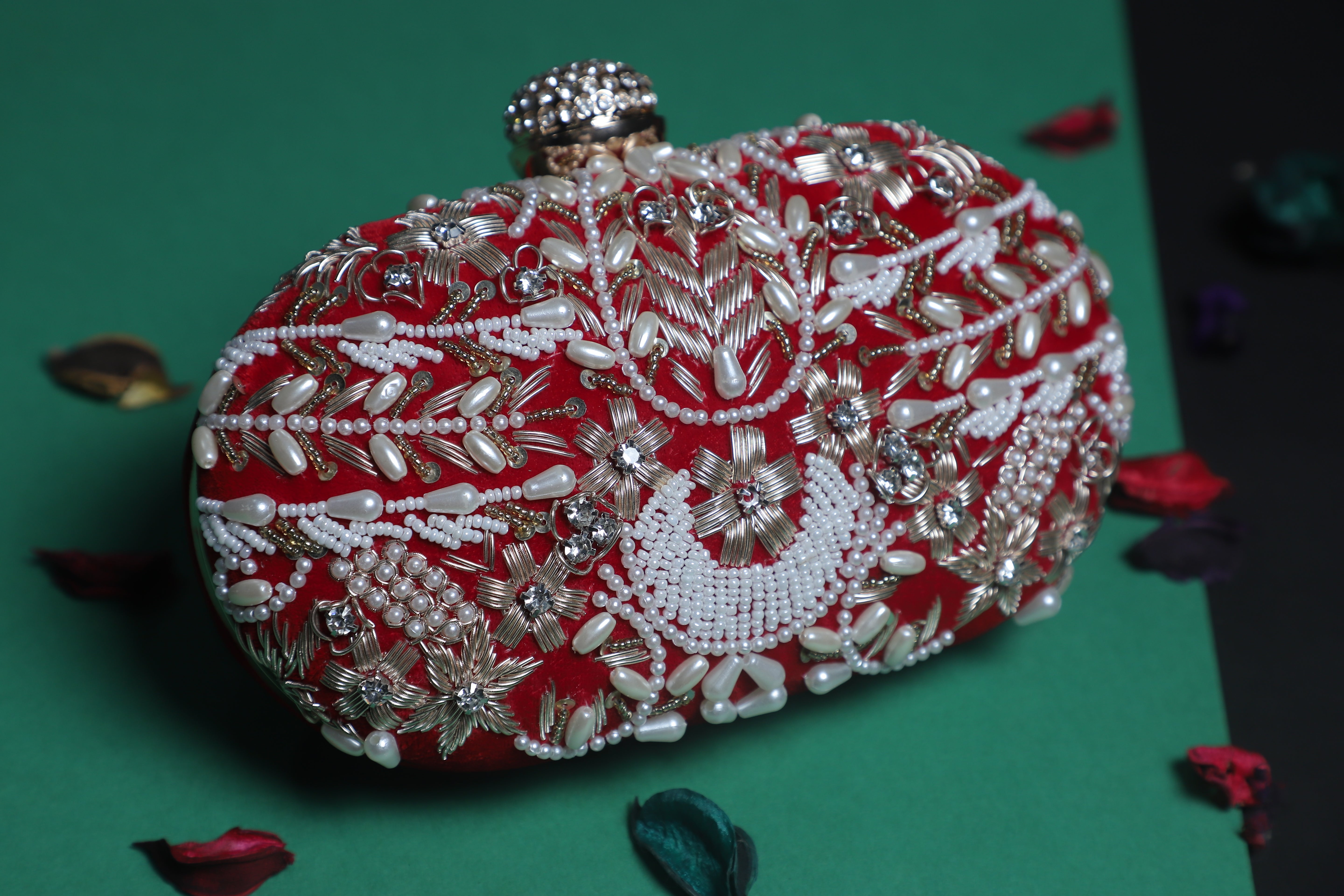 VRPS Embroidered Clutch | Handcrafted VRPS Embroidered Clutch | SWIS-316