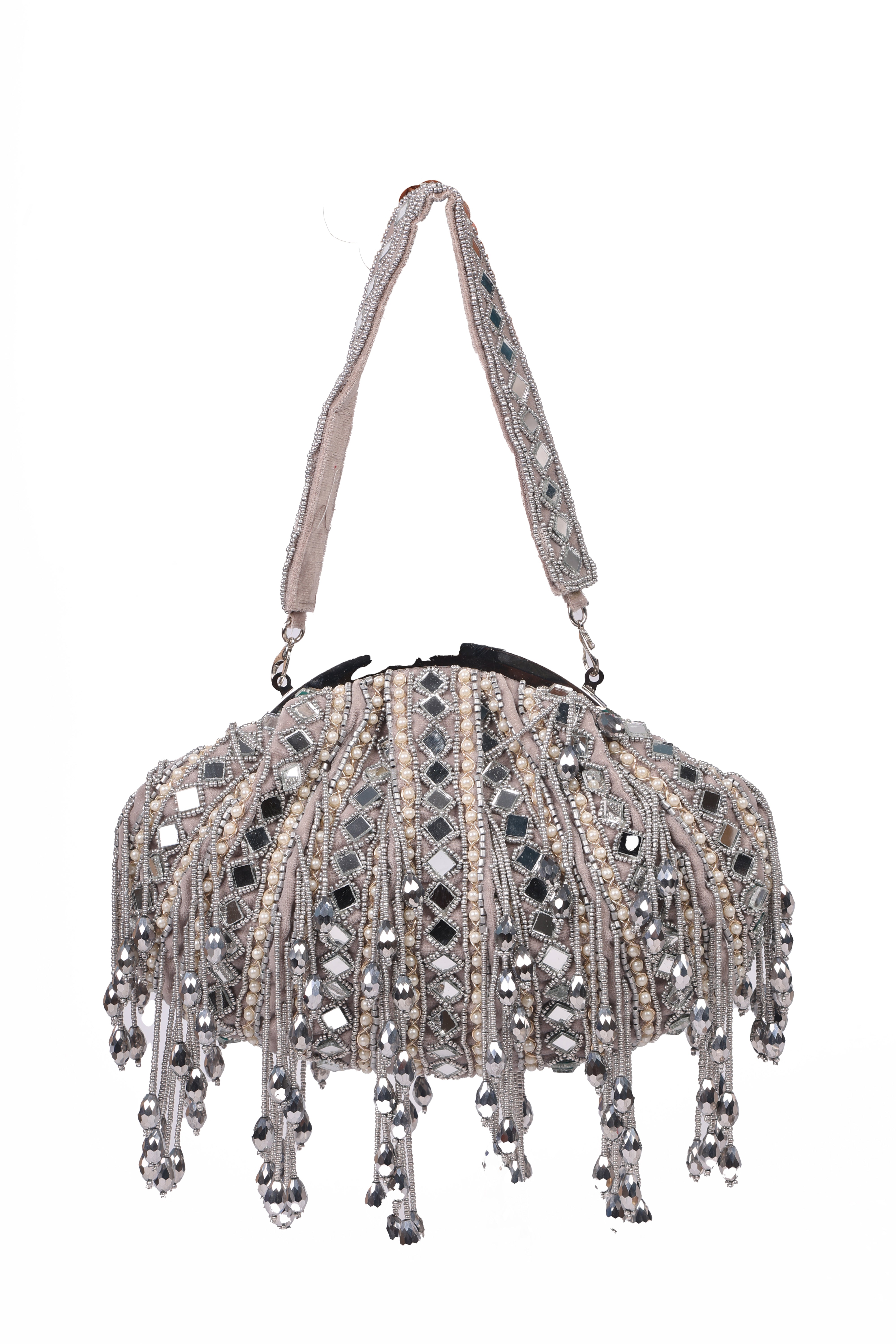 Gray Mirror Bauta Bag