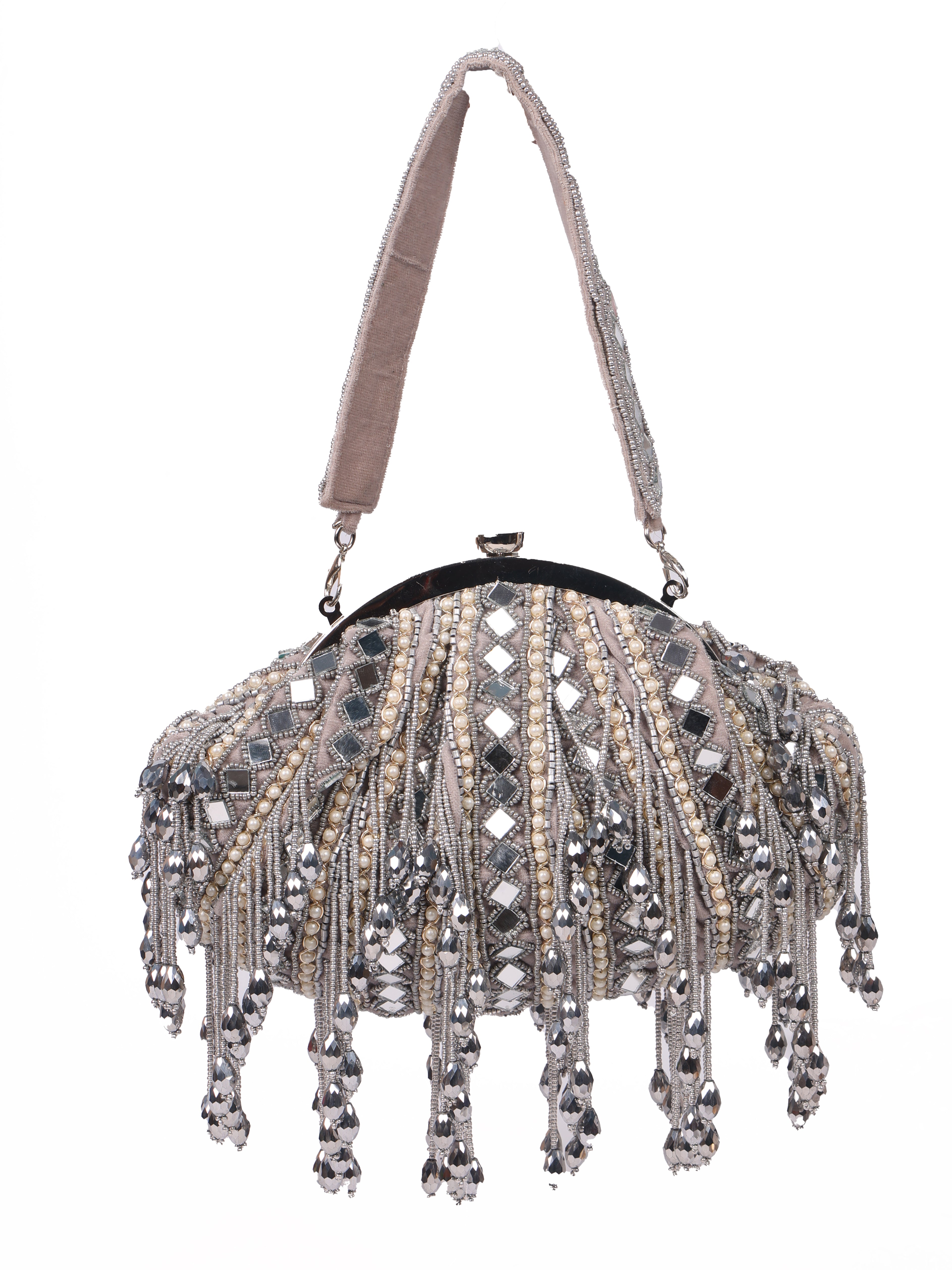 Gray Mirror Bauta Bag
