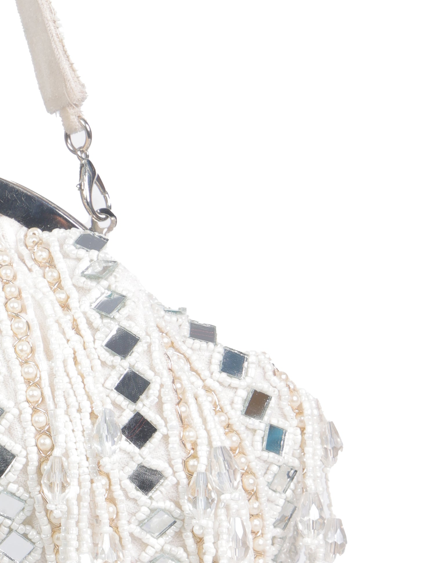 White Mirror Batua Bag