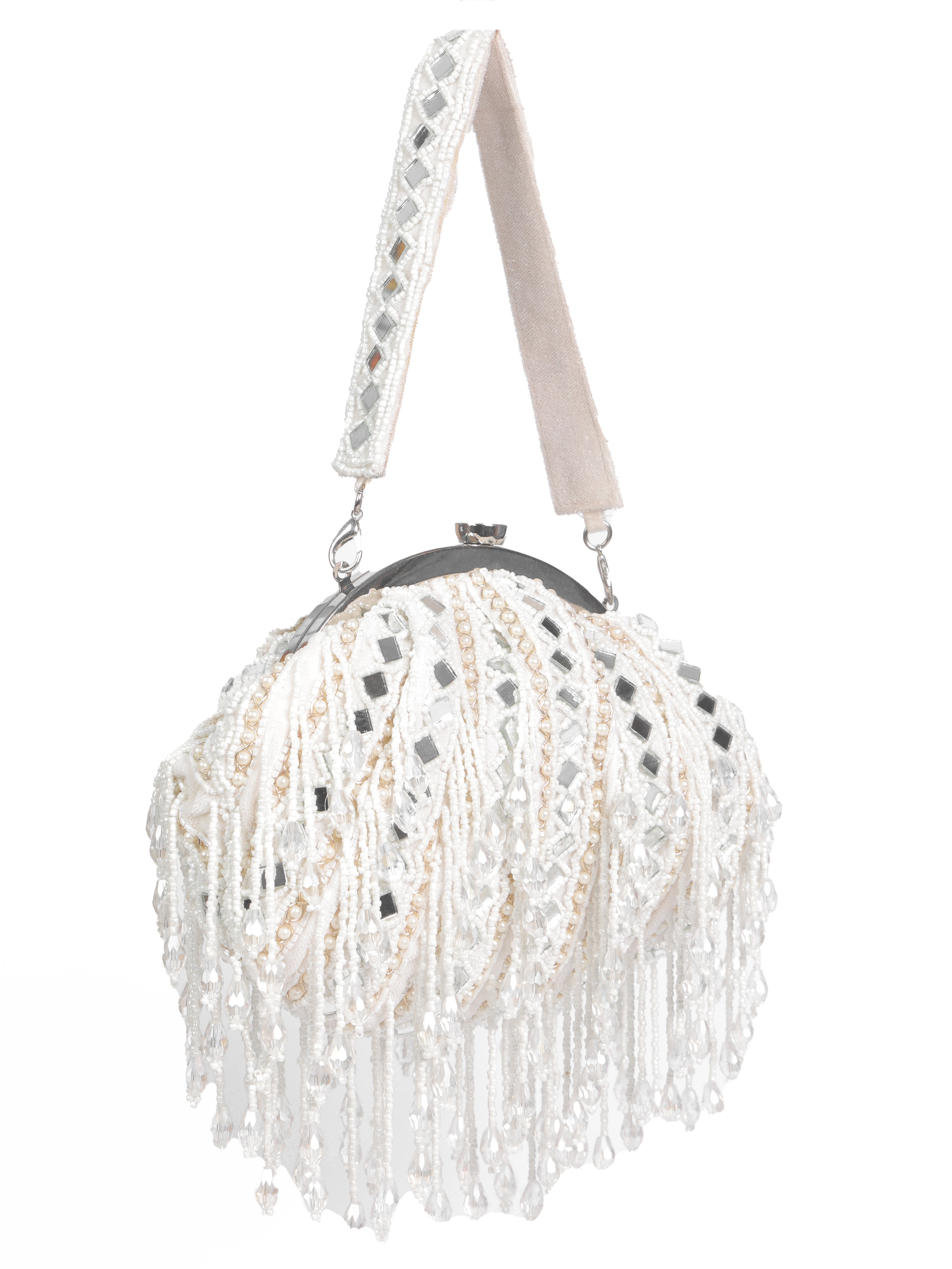 White Mirror Batua Bag