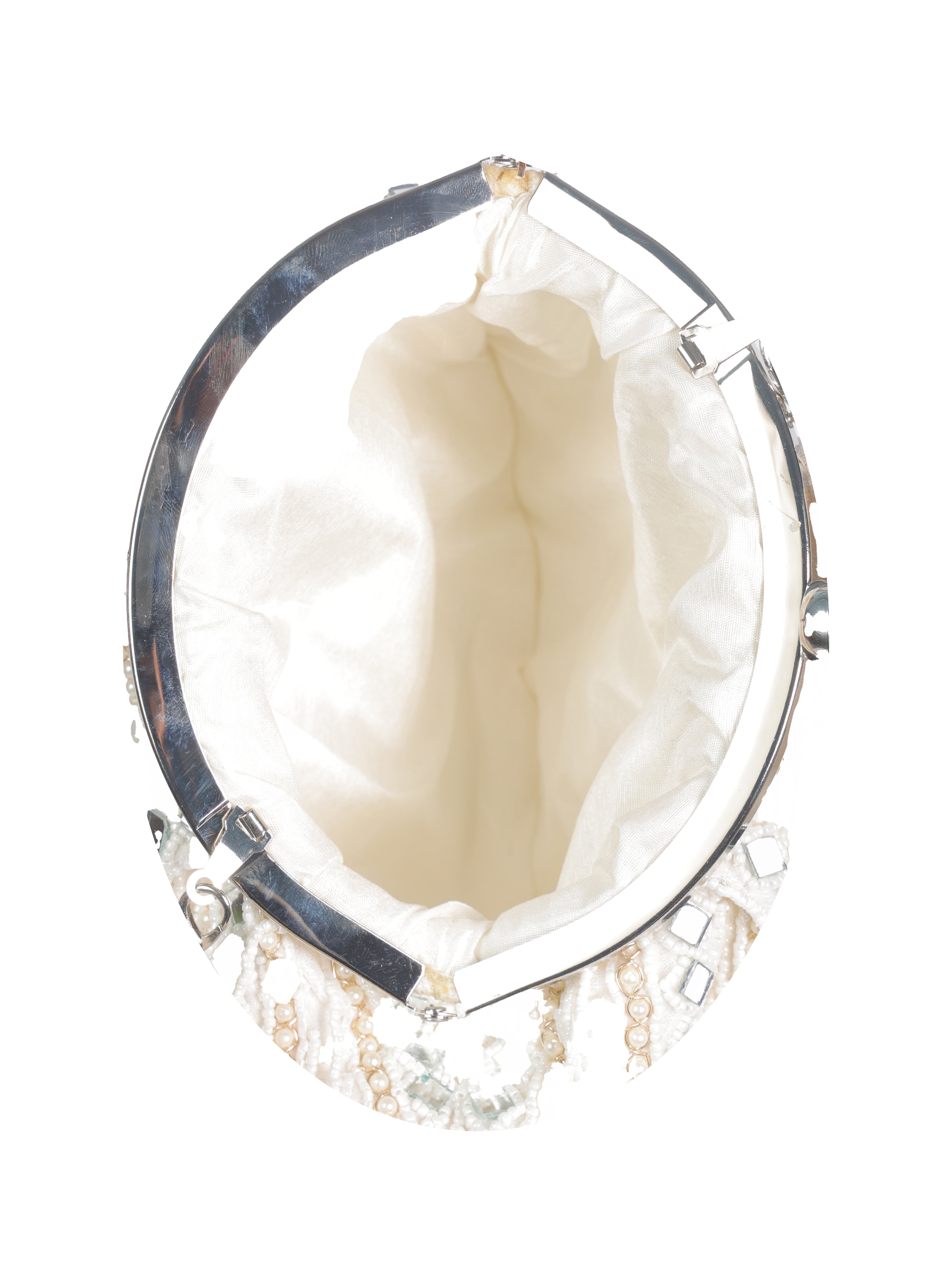 White Mirror Batua Bag
