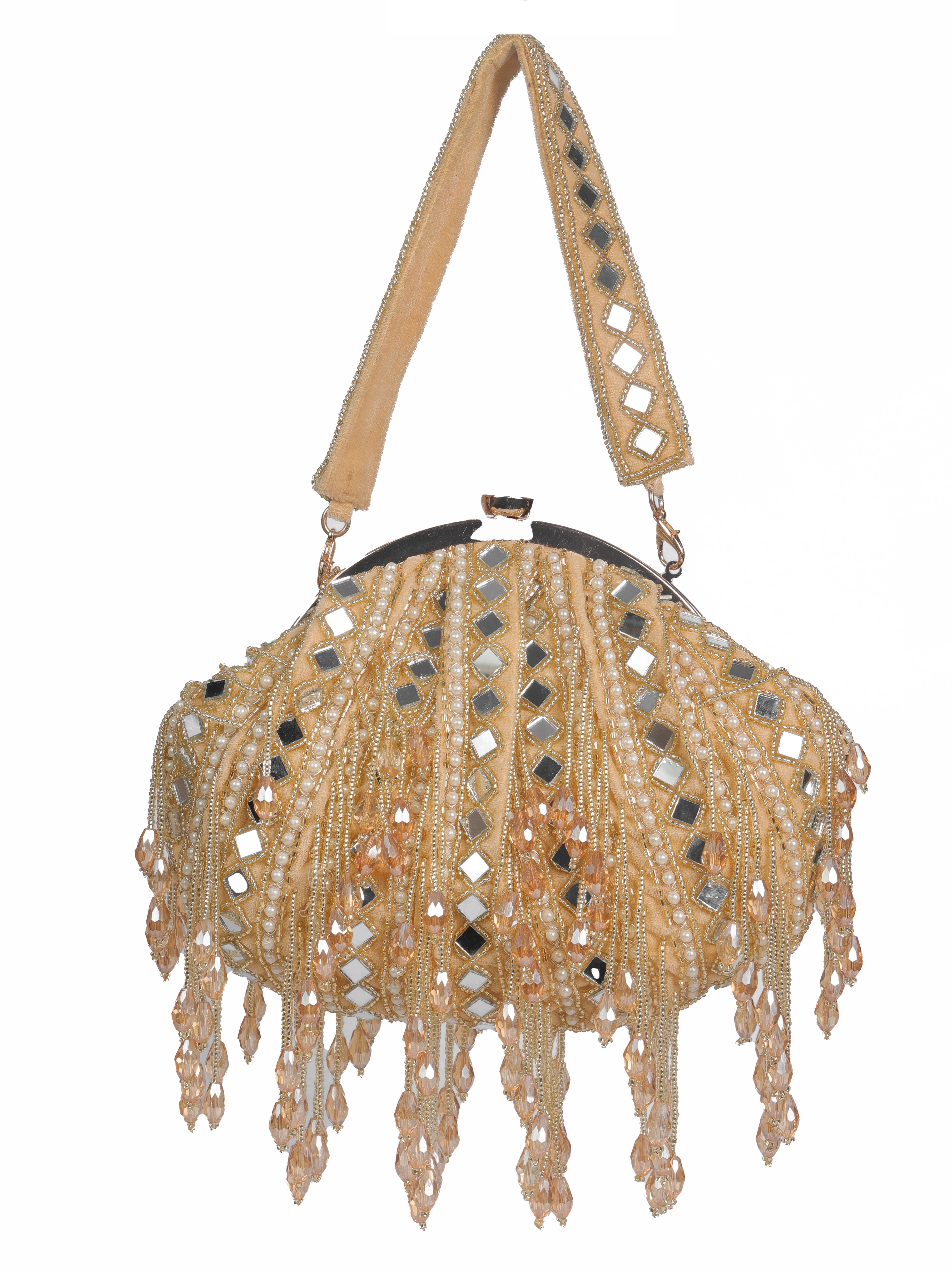 Golden Mirror Batua Bag