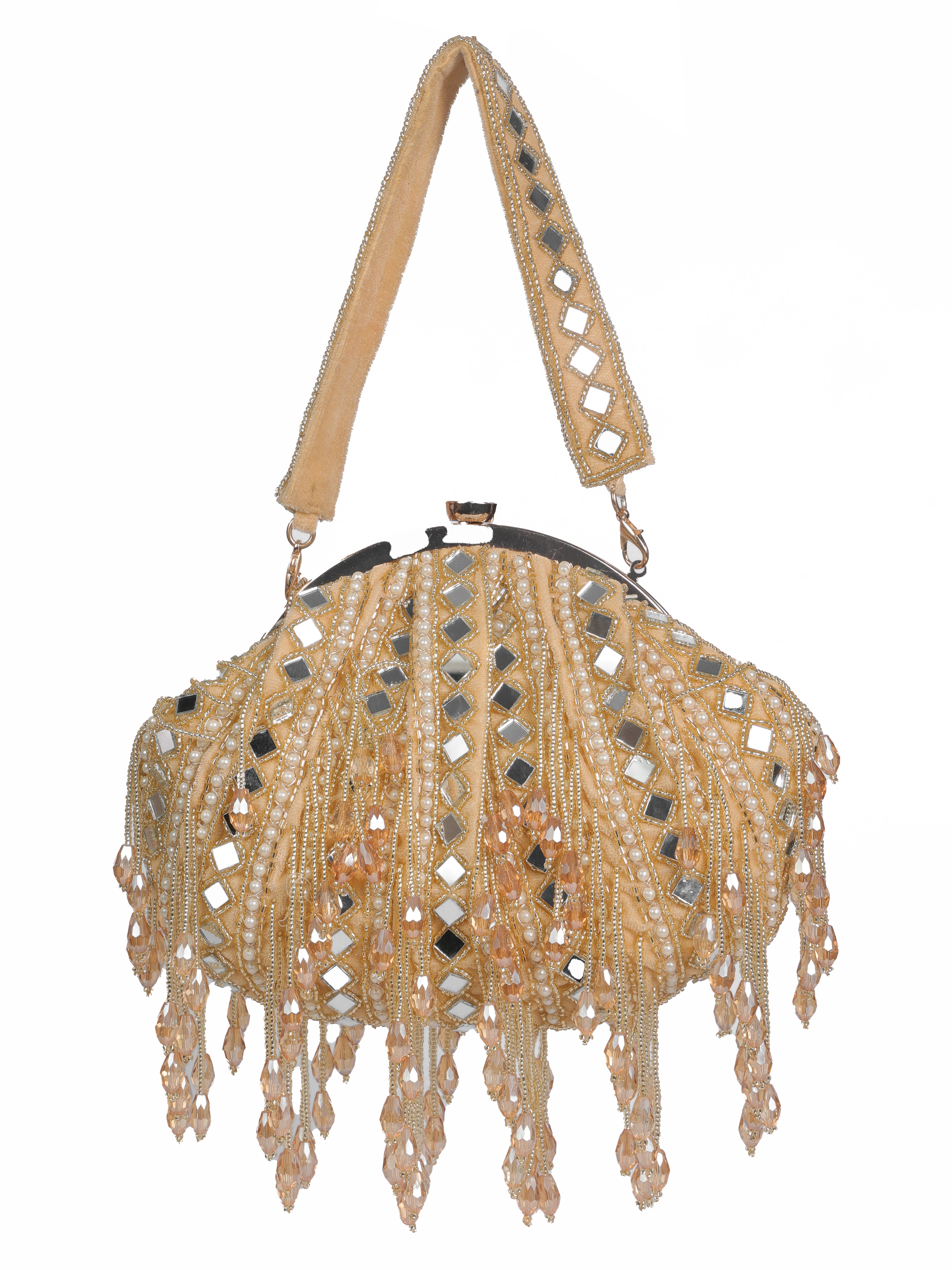 Golden Mirror Batua Bag