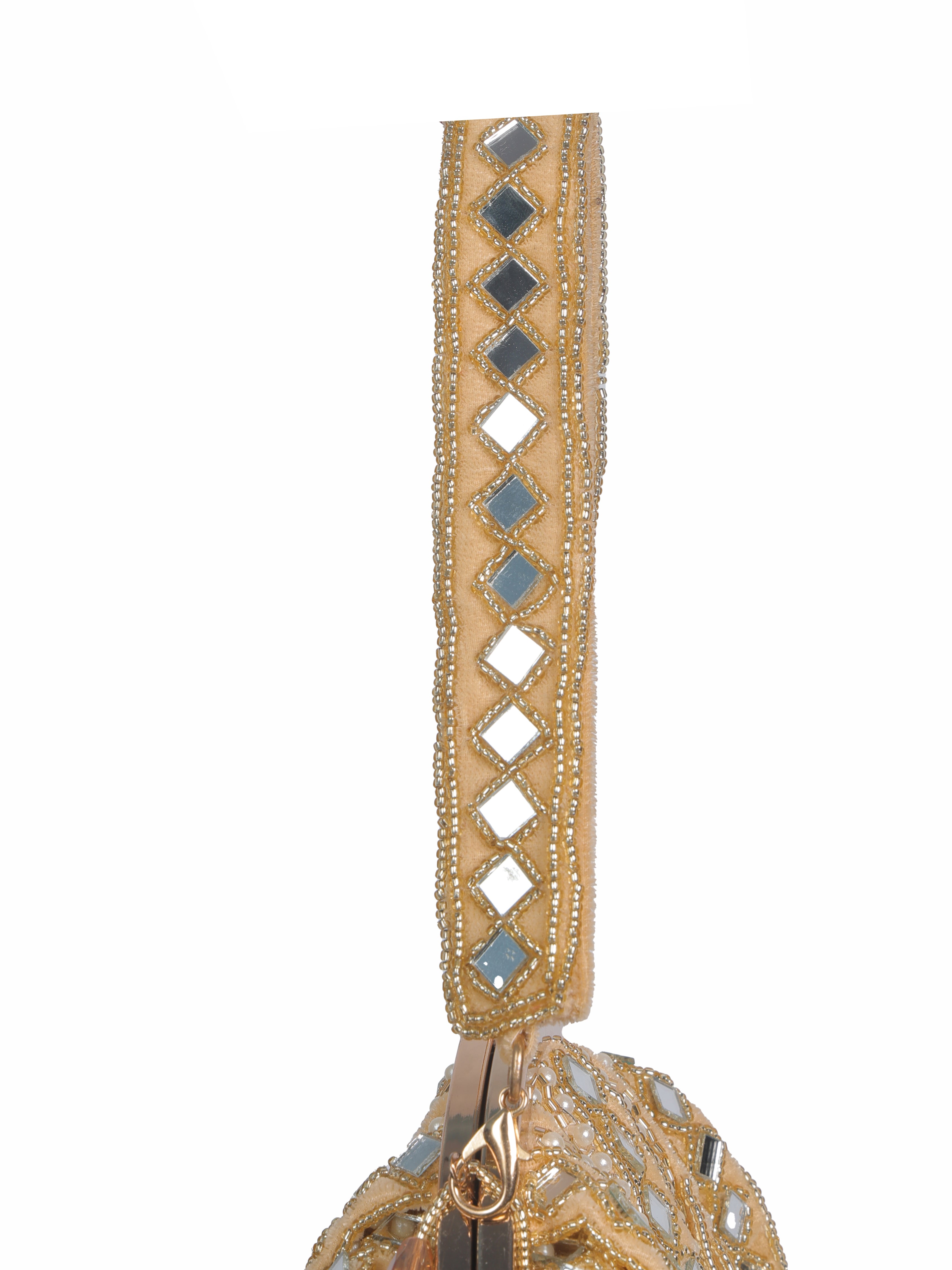 Golden Mirror Batua Bag