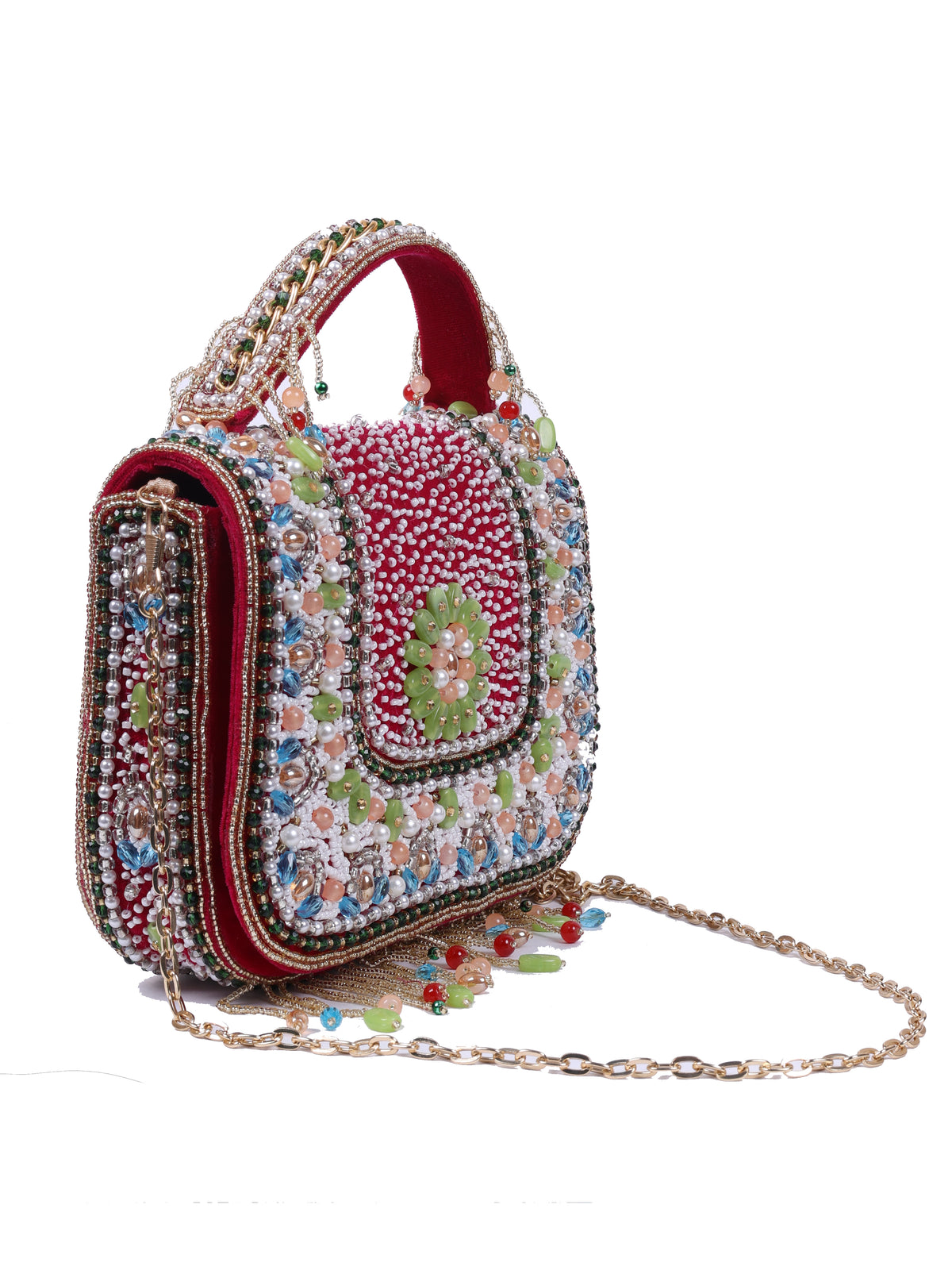 VRPS Flap Bag | Handcrafted Ethnic Bag | SWIS-1349 | Additional Angle