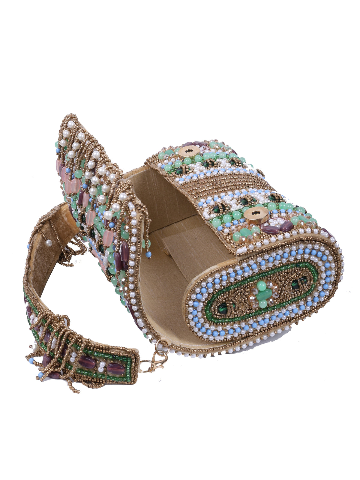 VRPS Flap Bag | Handcrafted Ethnic Bag | SWIS-1350 | Additional Angle
