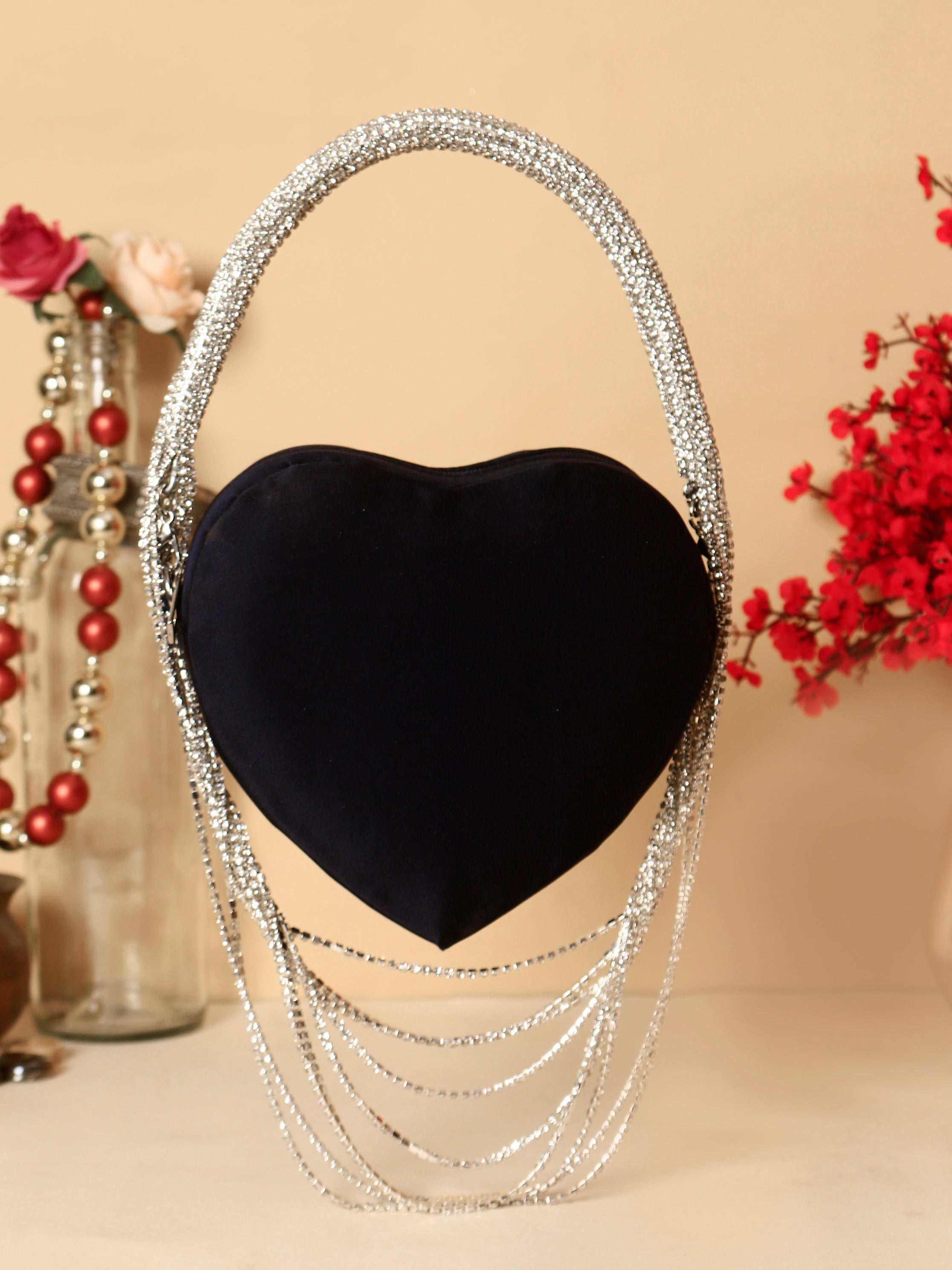 VRPS Heart Shape Clutch | Handcrafted Ethnic Bag | SWIS-1381