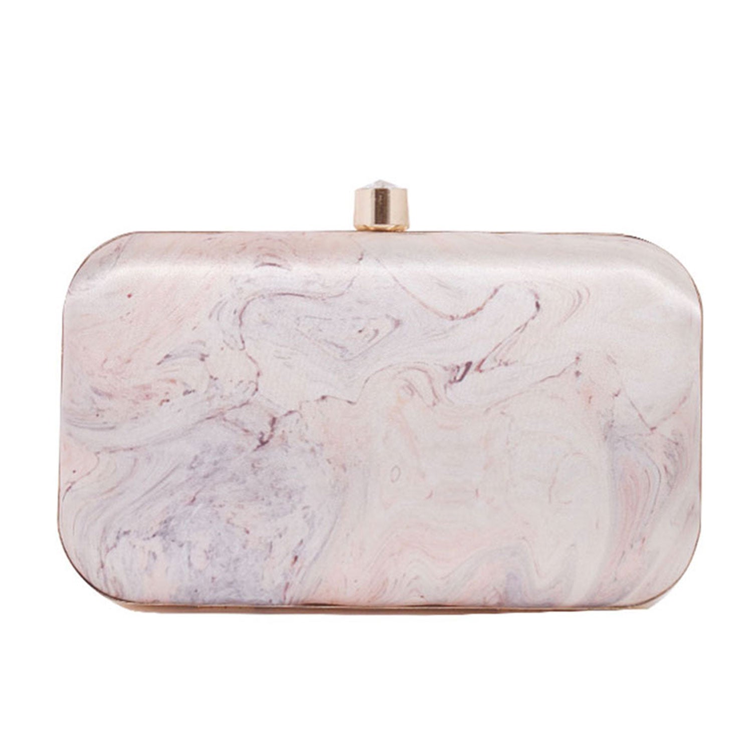 Sober Digital Abstract Satin Print Clutch for Women & Girls