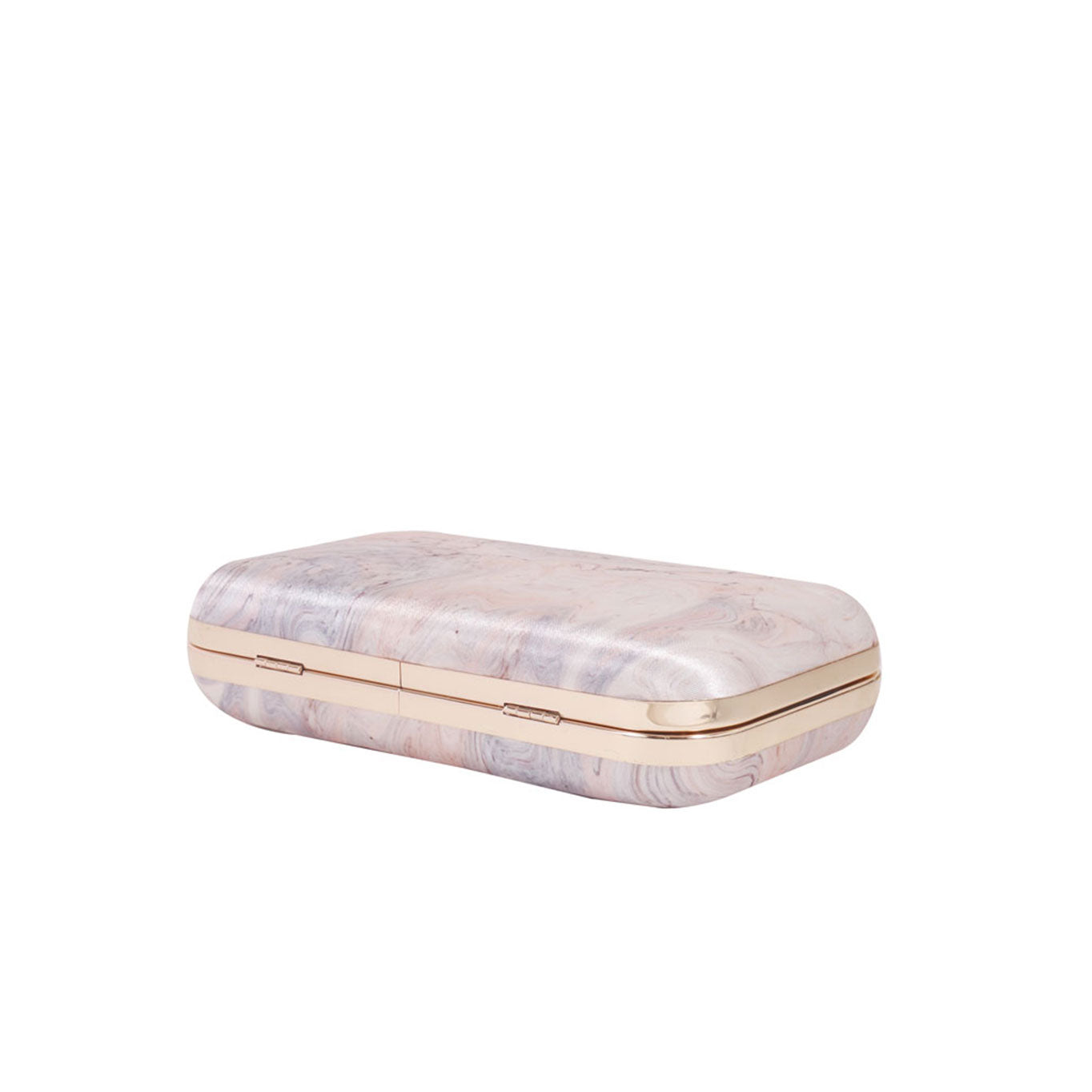Swisni abstract nude shade printed clutch