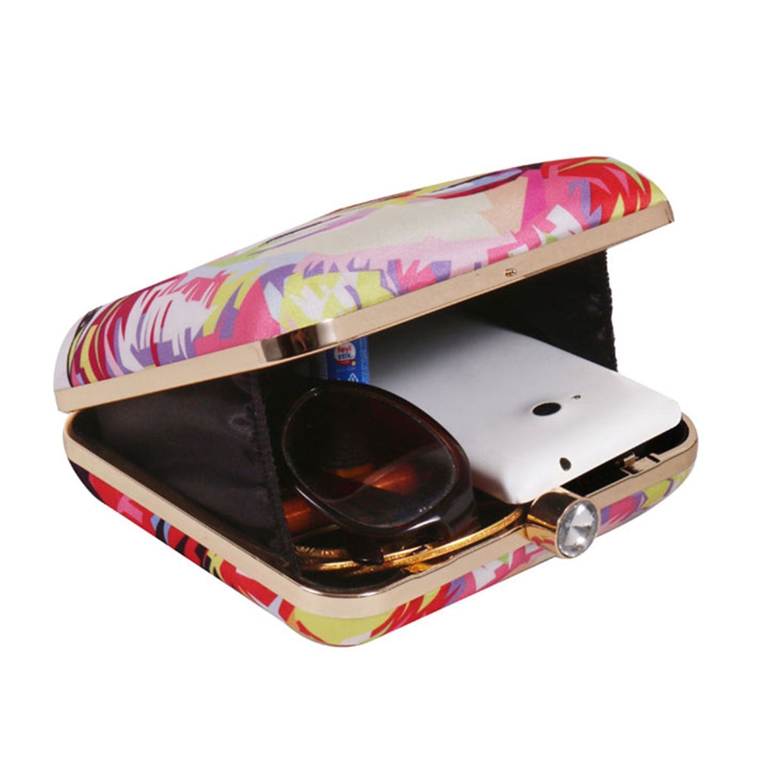 Casual Girl Laugh Pink Square Box Clutch for Women & Girls