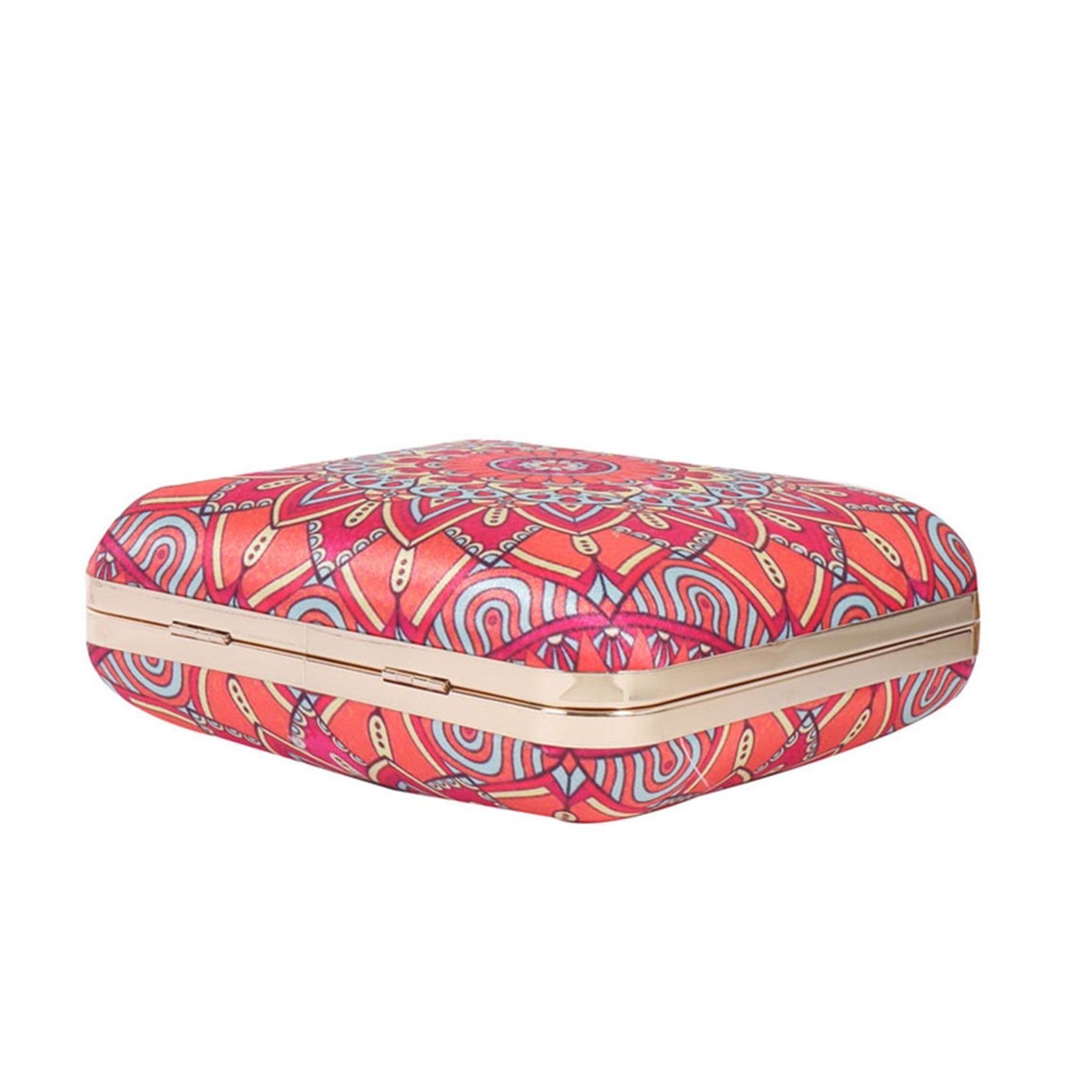 Mandala Digital Print Satin Clutch for Women & Girls