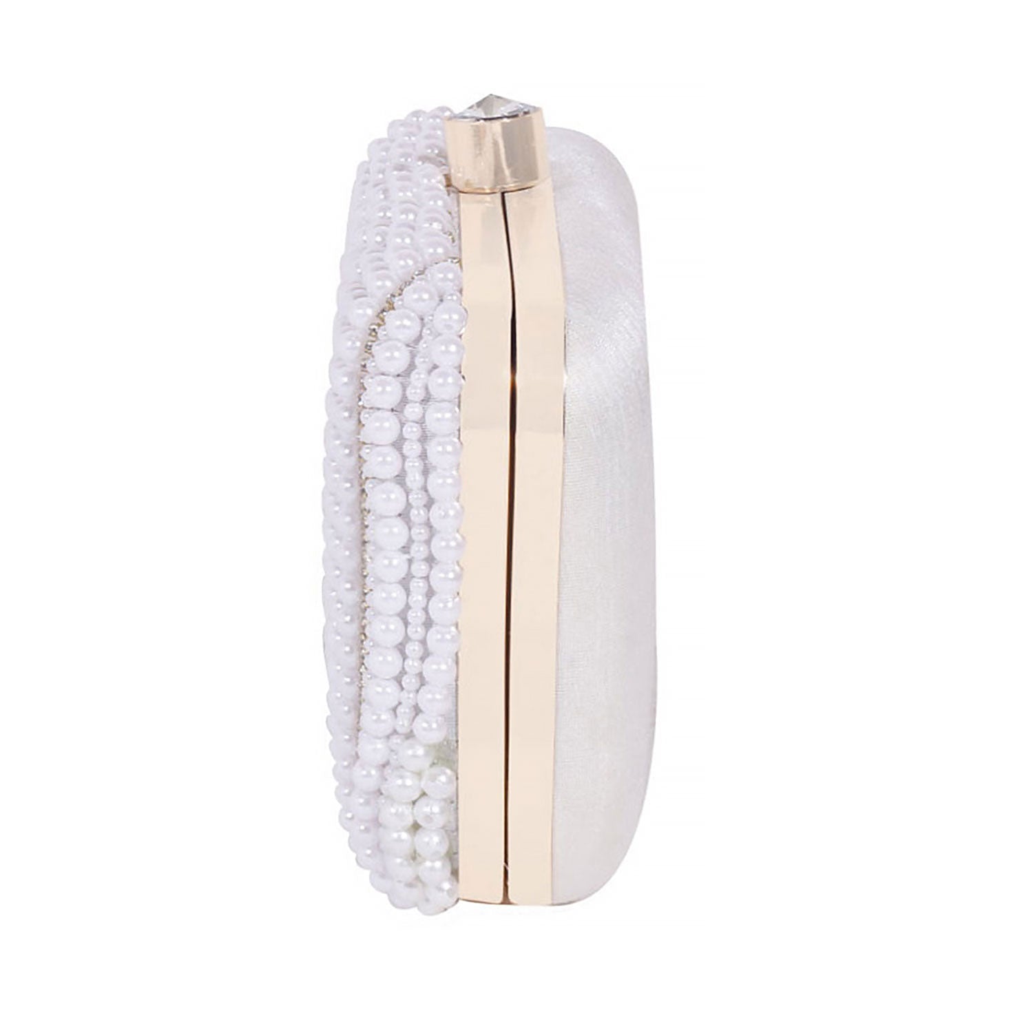 Pearl clutch bag rectangle shape