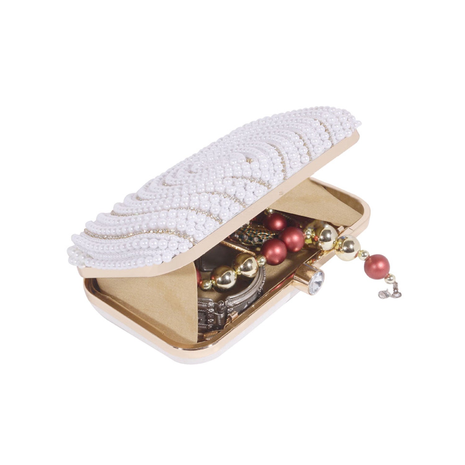 Laugh Printed Pink Shade Box Clutch Bag For Women & Girls