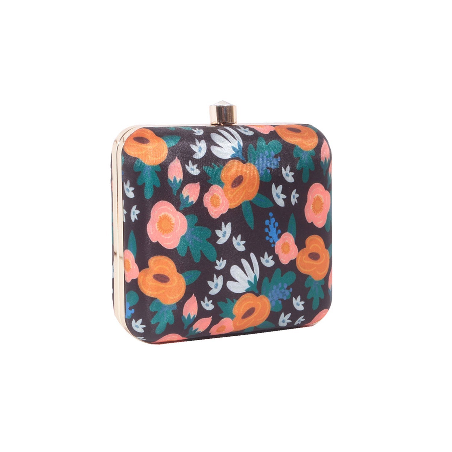 Abstract printed clutch bag