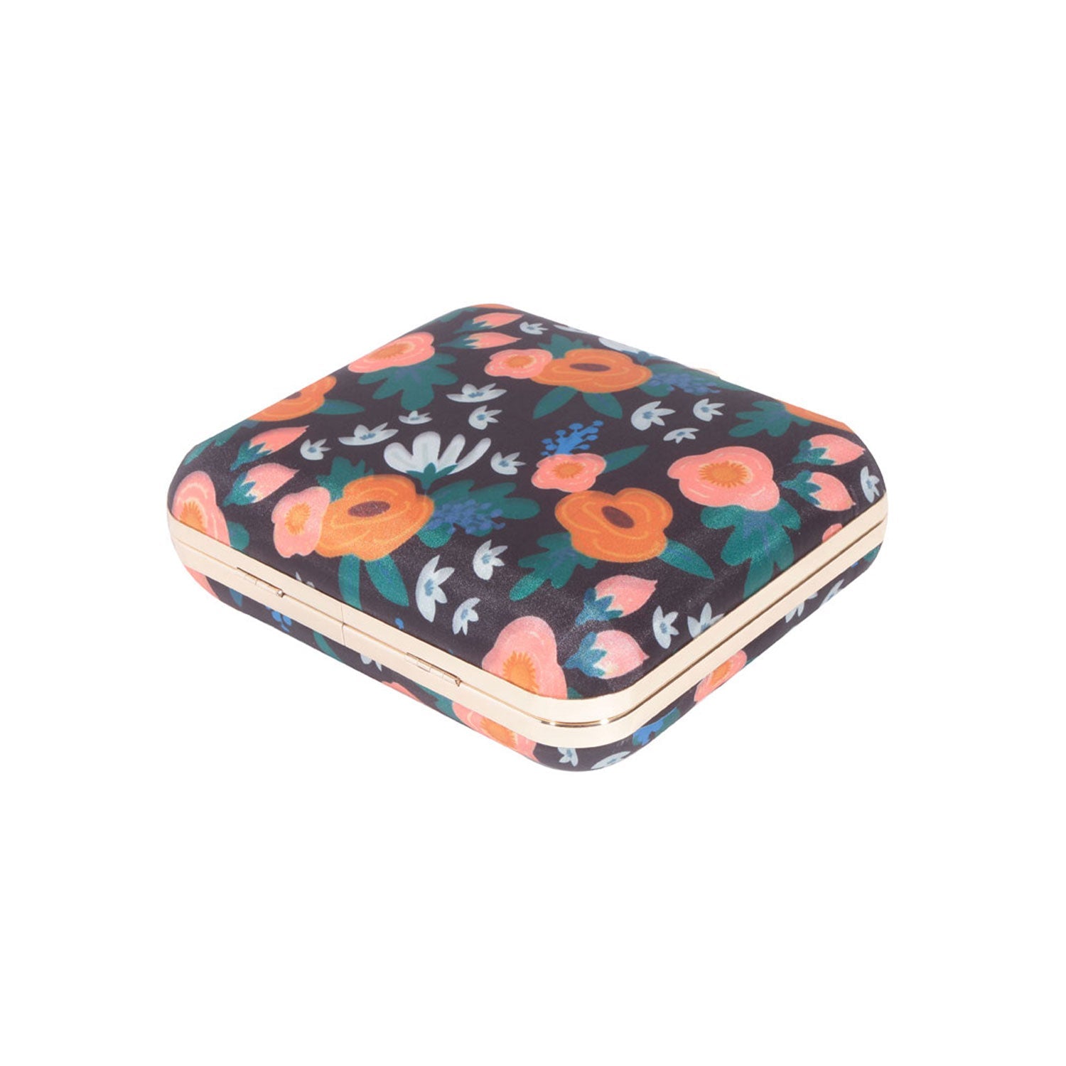 Abstract printed clutch bag