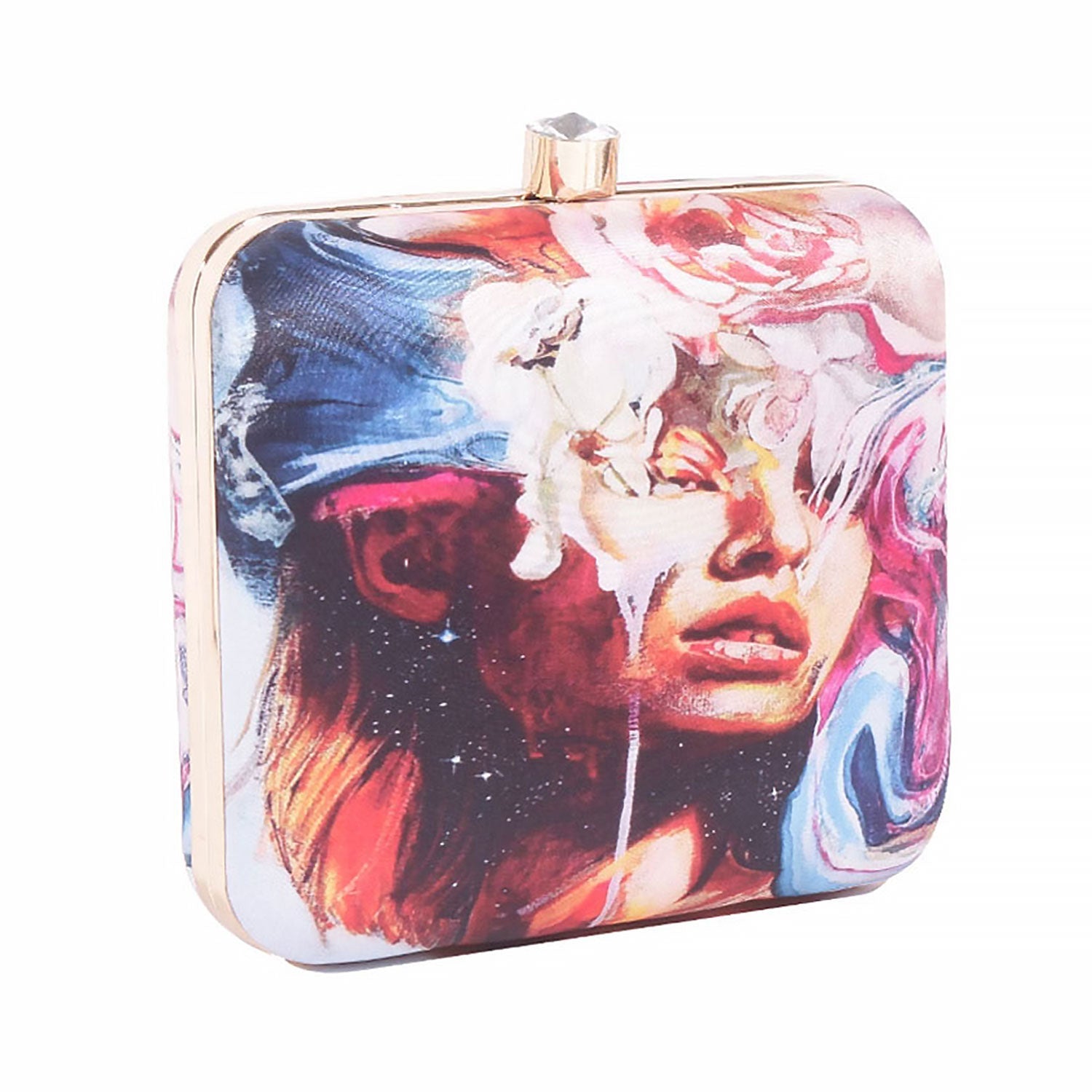 Printed lady clutch bag