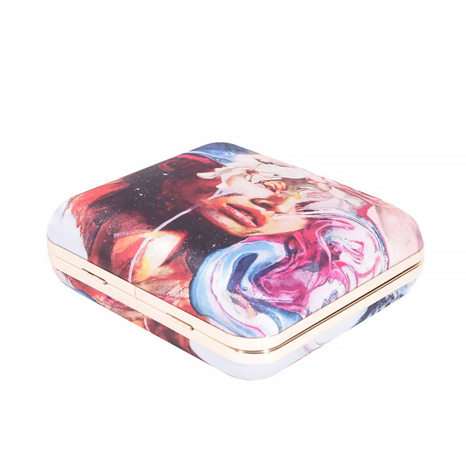 Printed lady clutch bag