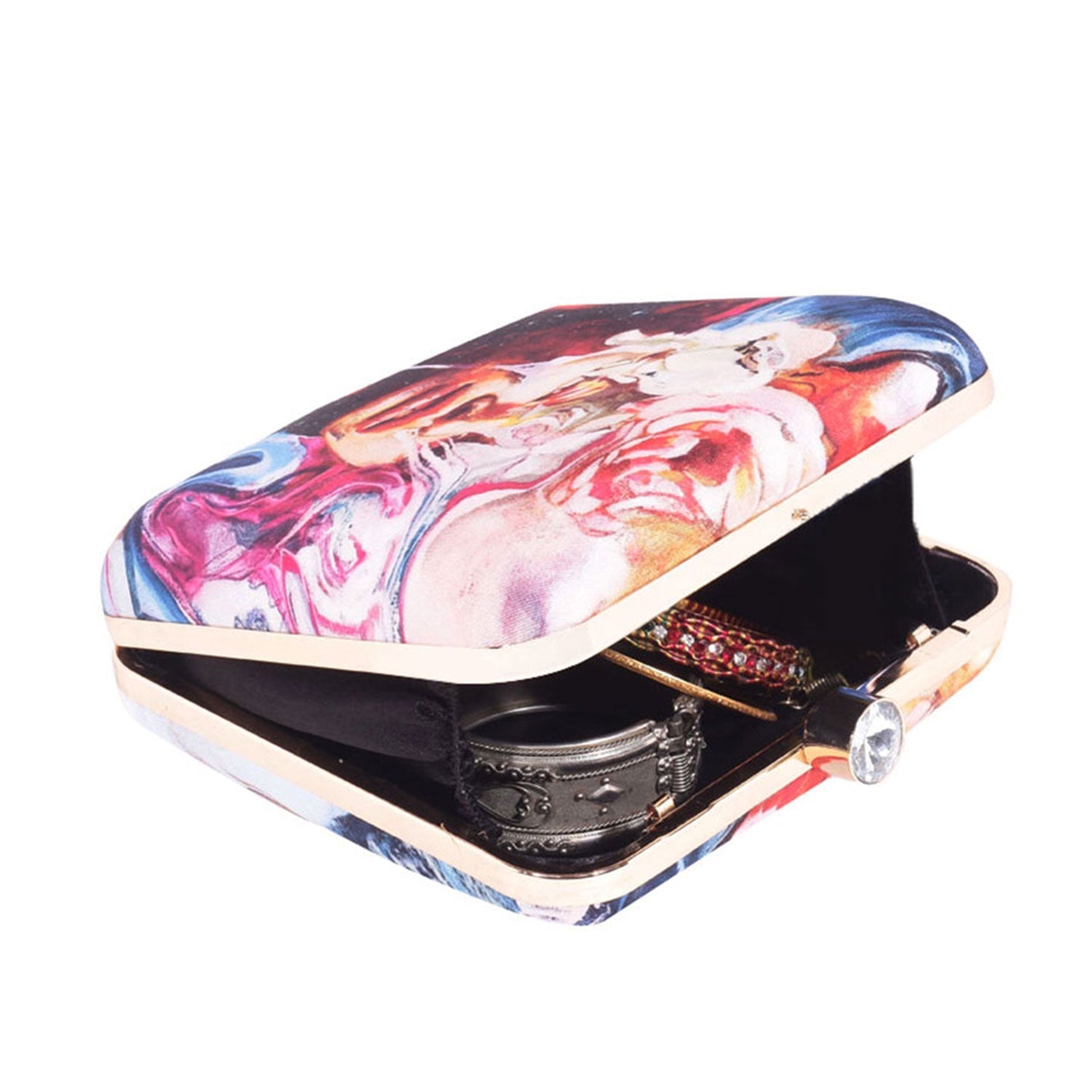 Printed lady clutch bag