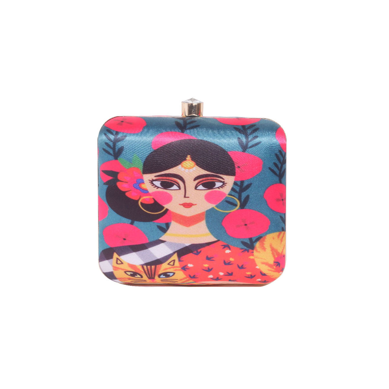 PRINTED CLUTCH BAG